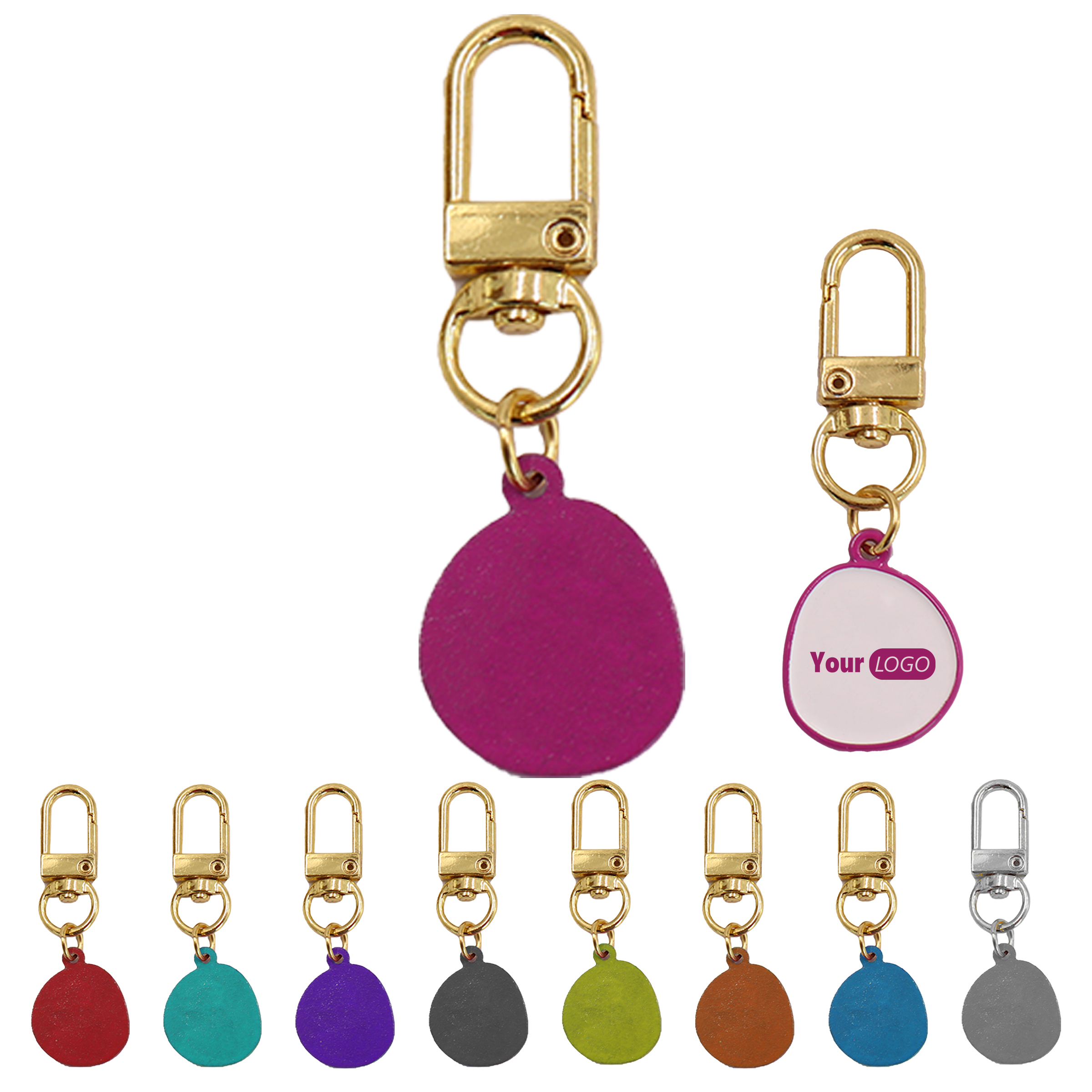 Alloy Pendant Keychain with Metal Clip 11