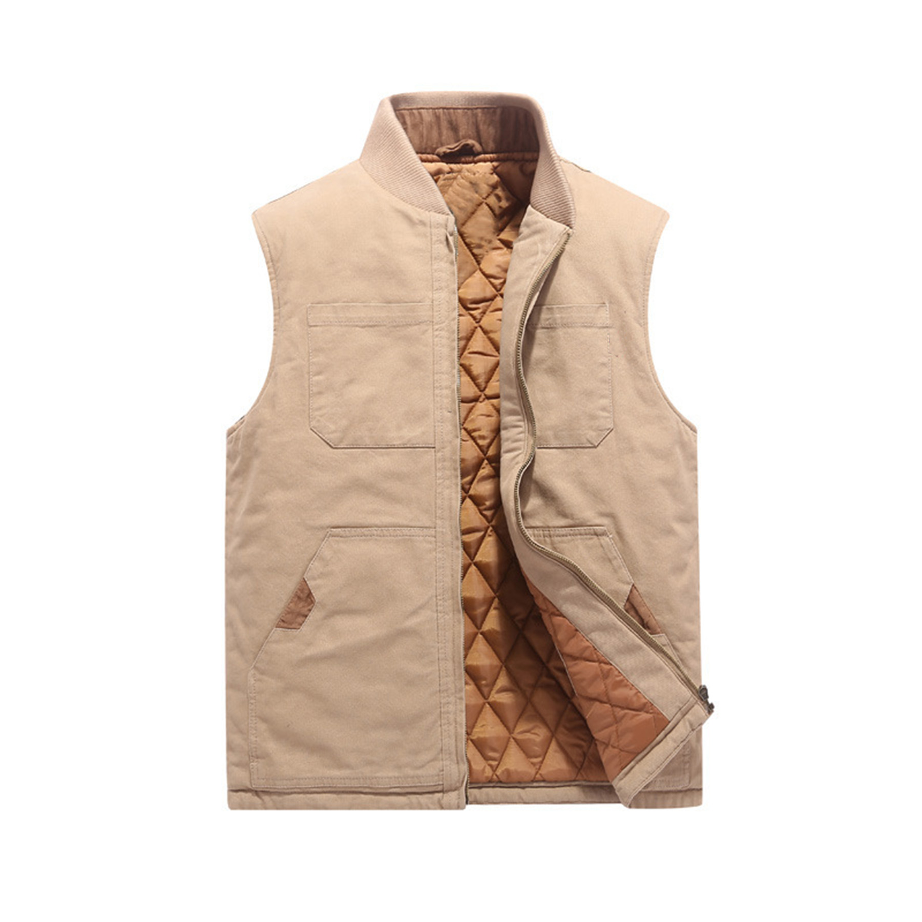 Casual Multi Pocket Vest Baseball Jacket 31