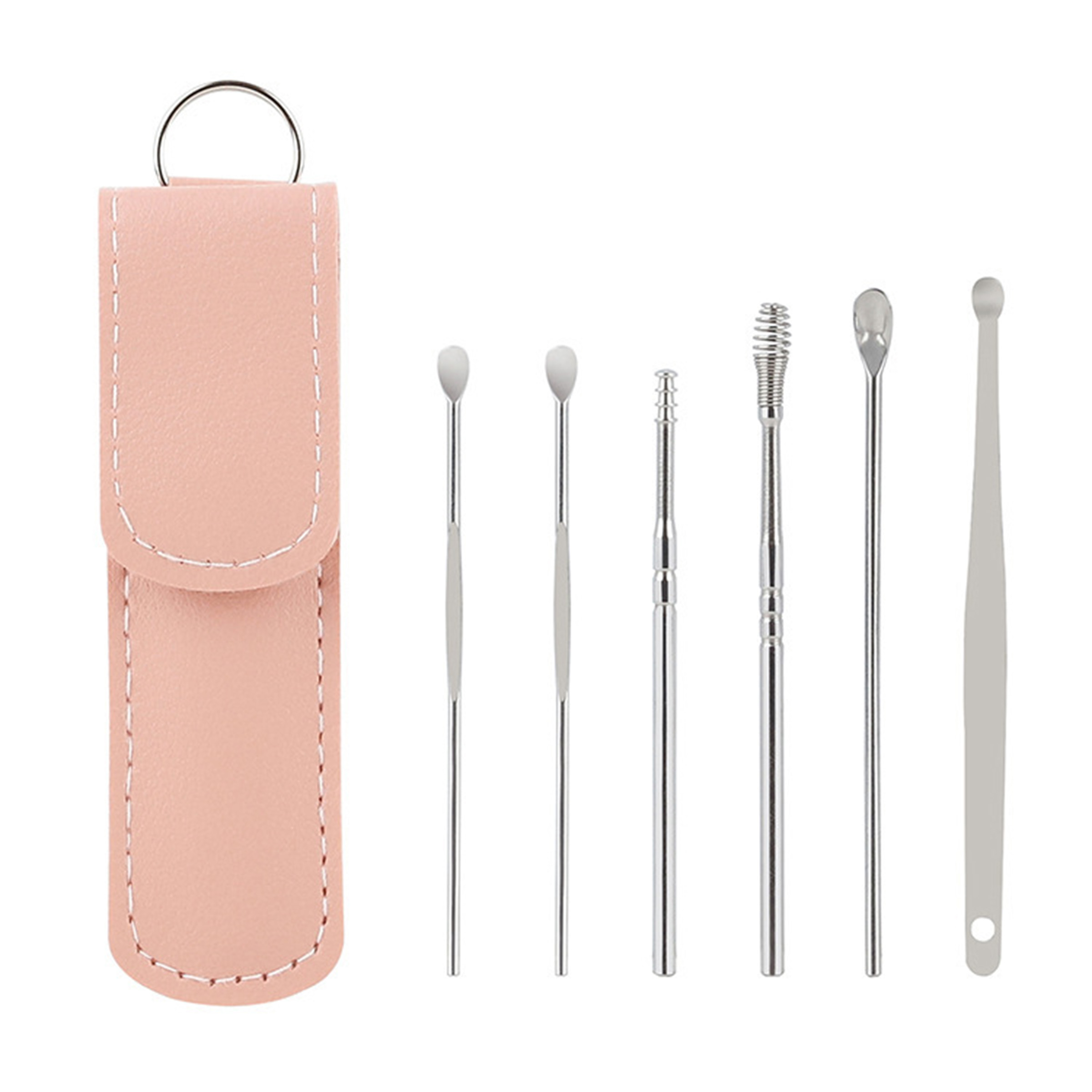 Stainless Steel Ear Cleaner Set With Case 15