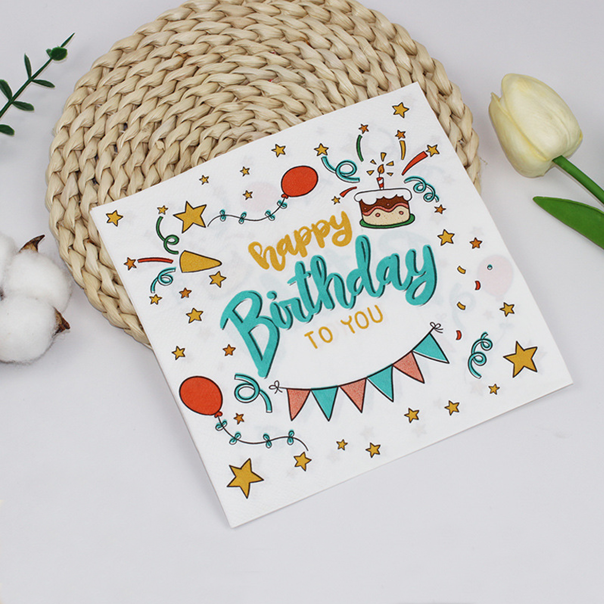 Personalized Full-Surface Printed 2-Ply Drink Napkins 6