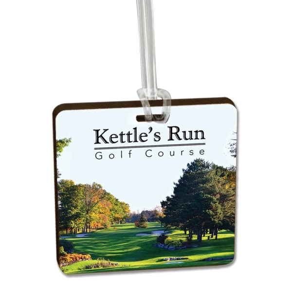 Custom Ultra Vivid Recycled Wood Bag Tags 20