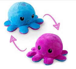 Flip Reversible Octopus Plush Doll