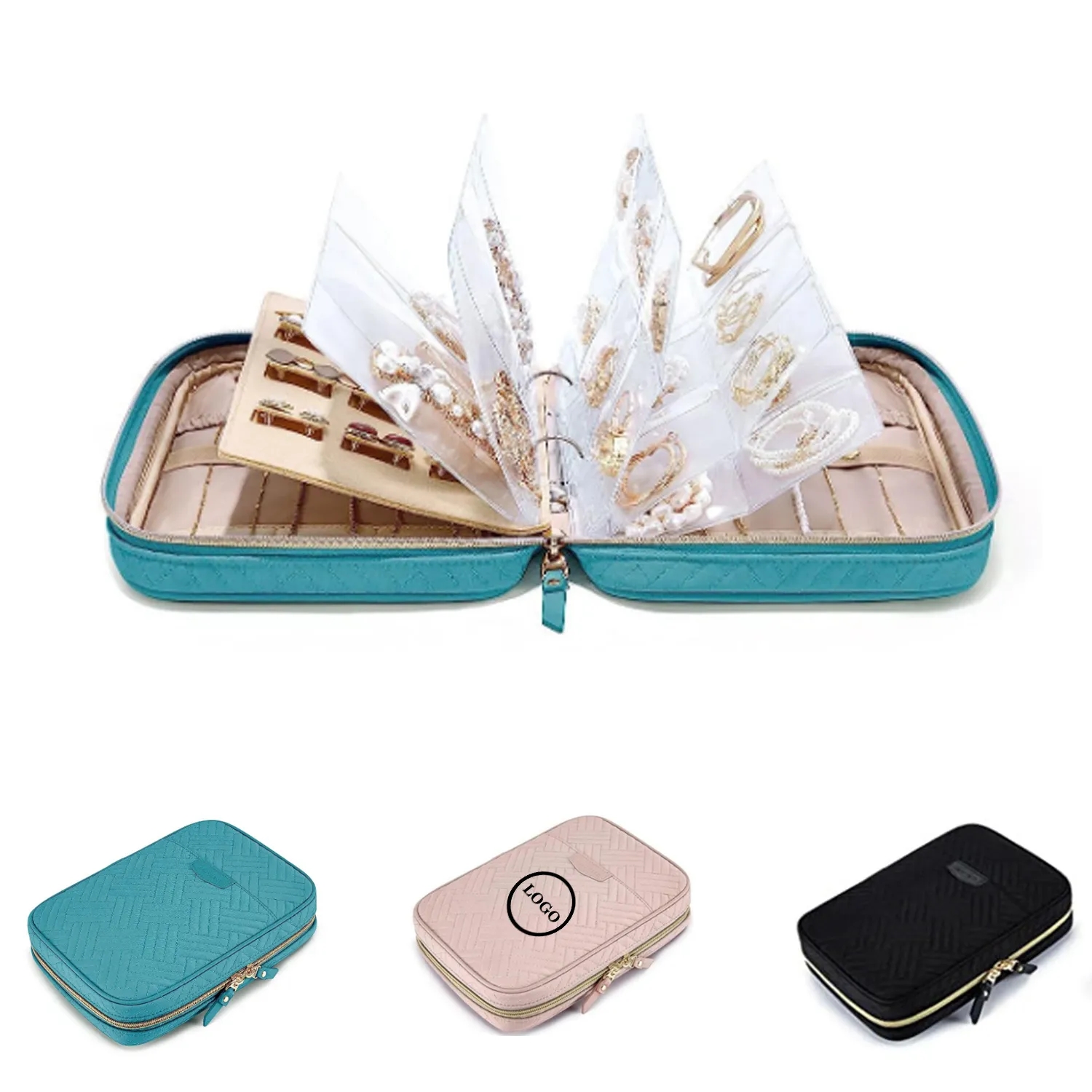 Jewelry Rolls Zipper Pouch Bag 8