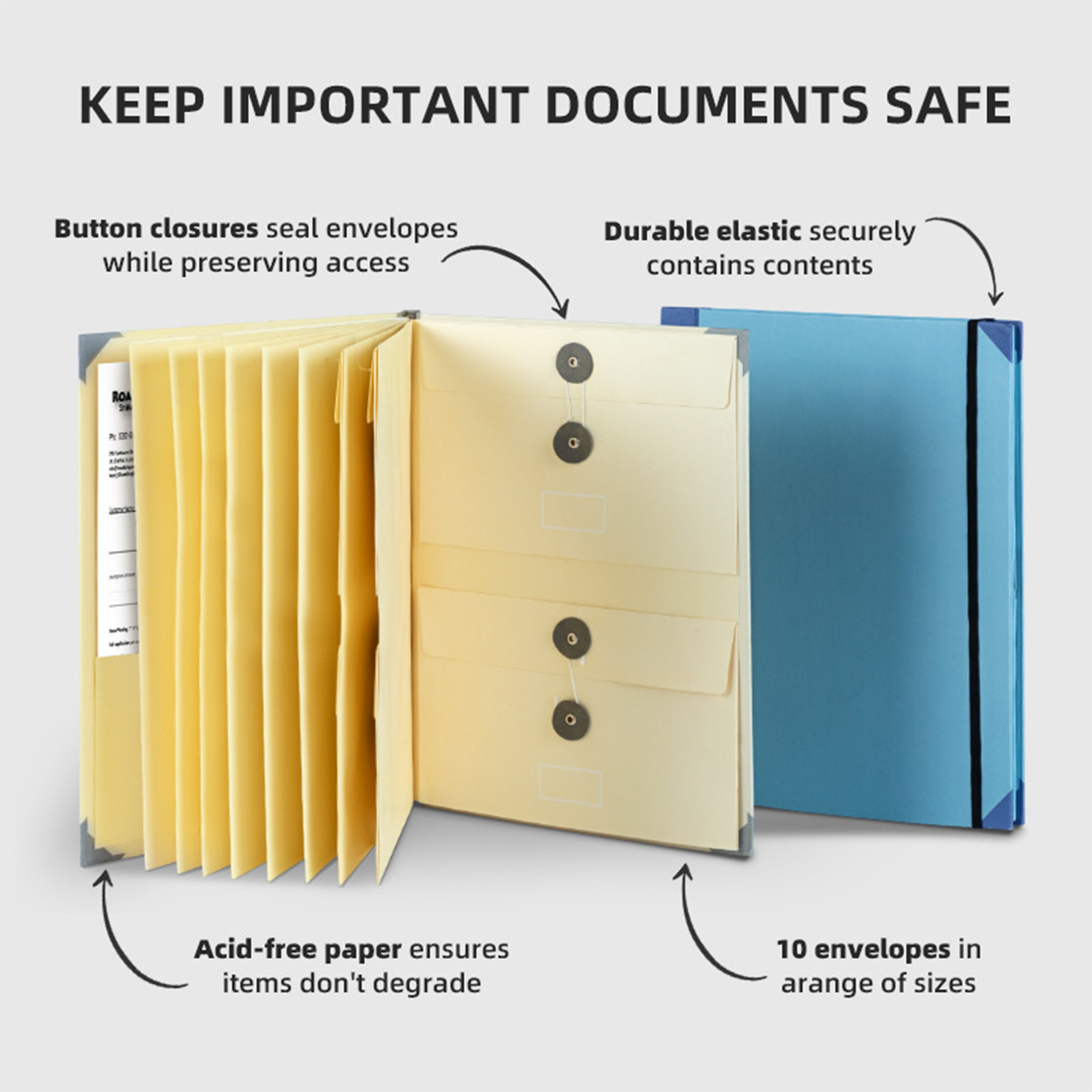 Pvc Stylish Expanding File Folder With Secure Closure For Everyday Use 8