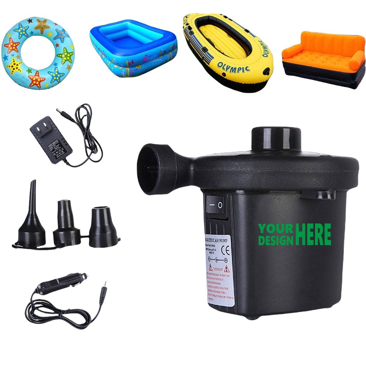 Versatile Air Pump For Inflatables MOQ10 3