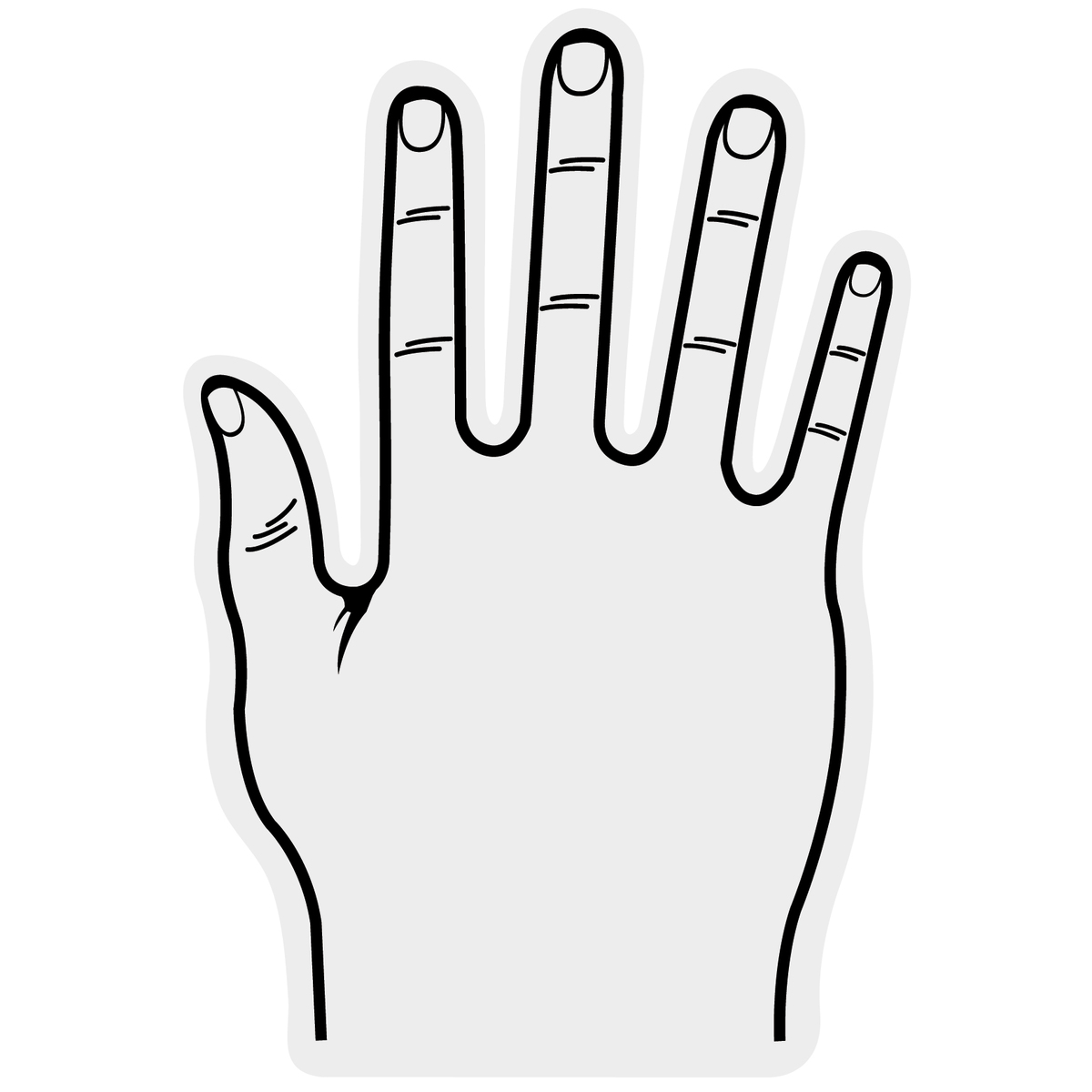 Foam Hand Five Finger 16" FIN301CAN Foamworx Canada