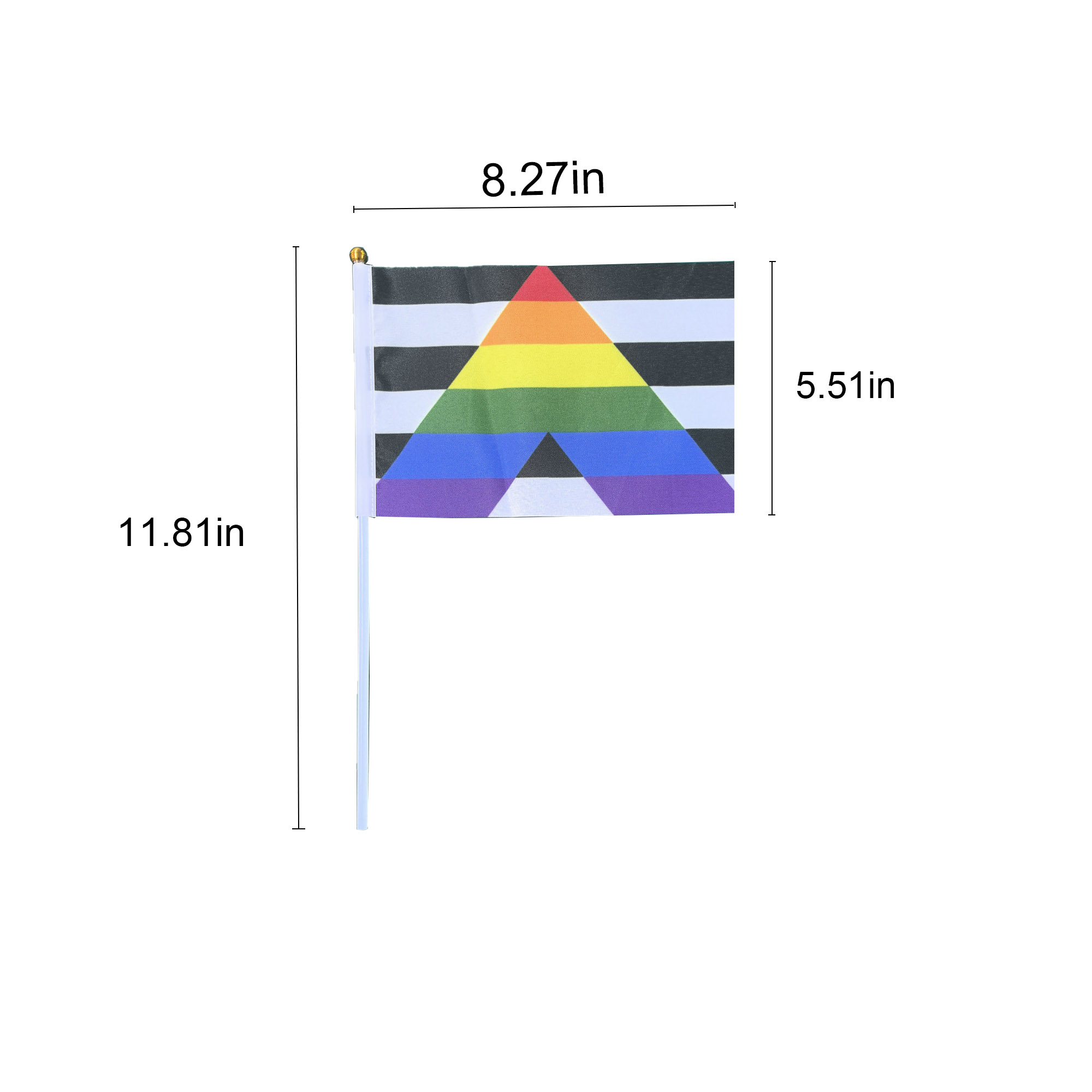 MOQ 100 pcs Promotional Hand Flag 3