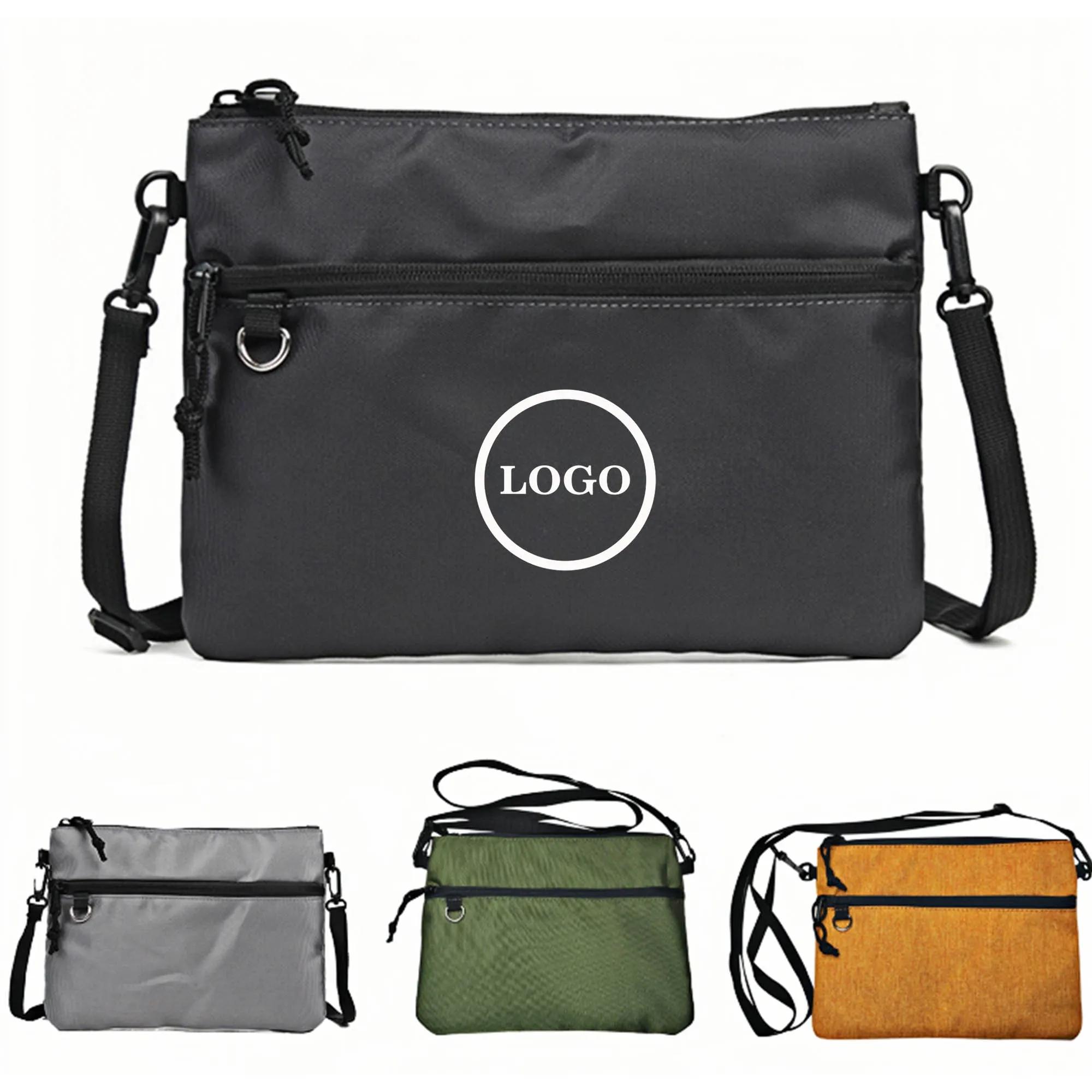 Durable Polyester Crossbody Bag With Adjustable Strap 10