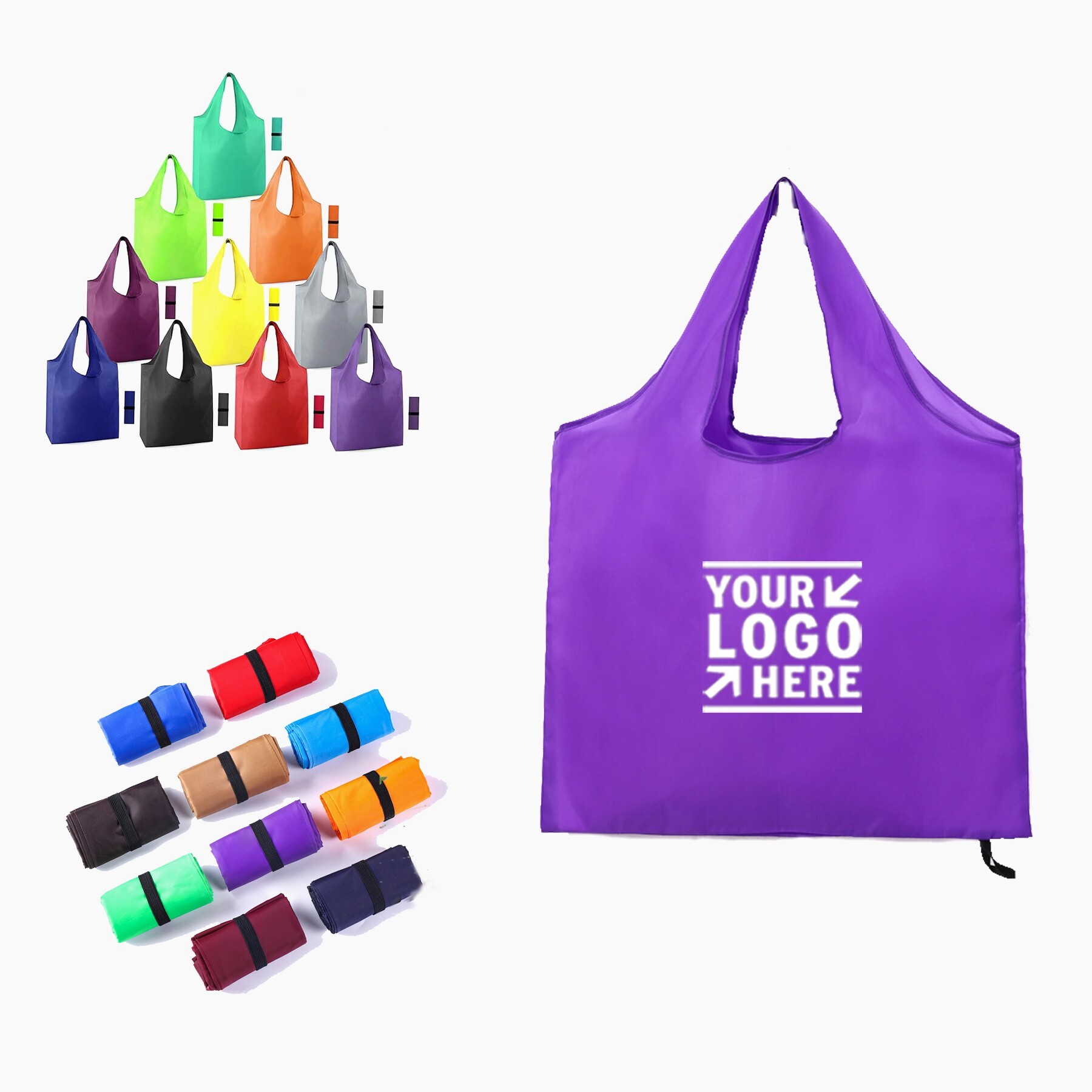 Reusable Polyester Fabric Grocery Bag