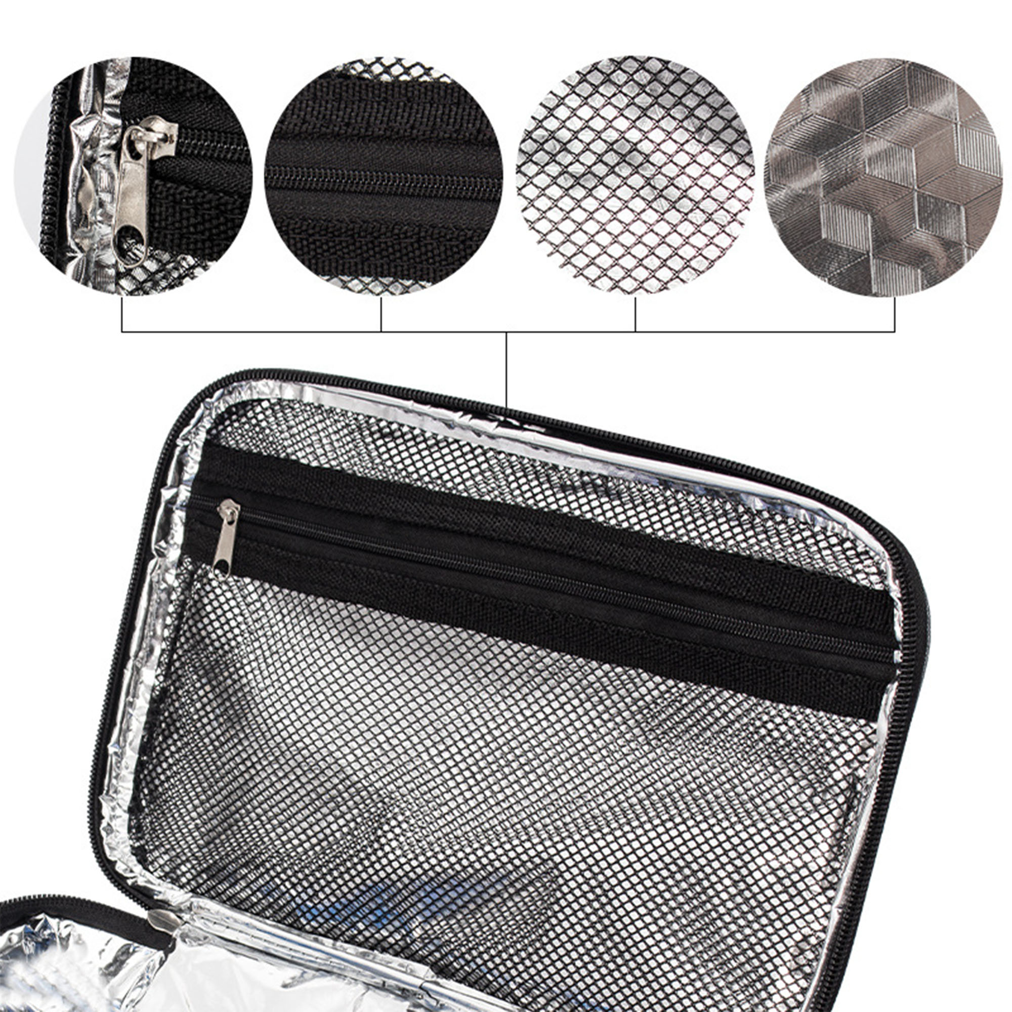 Small Insulated Lunch Box Portable Tote Bag With Handle 6