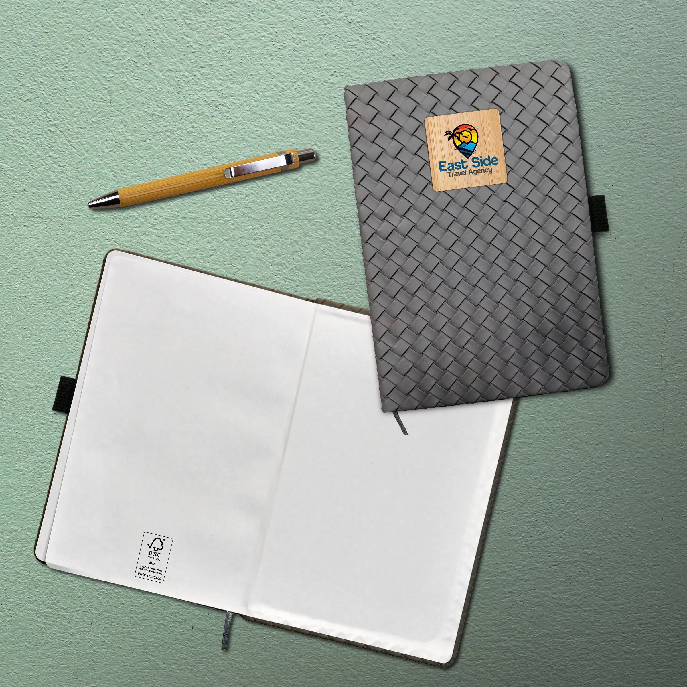 Woven Notebook Bamboo Set 2