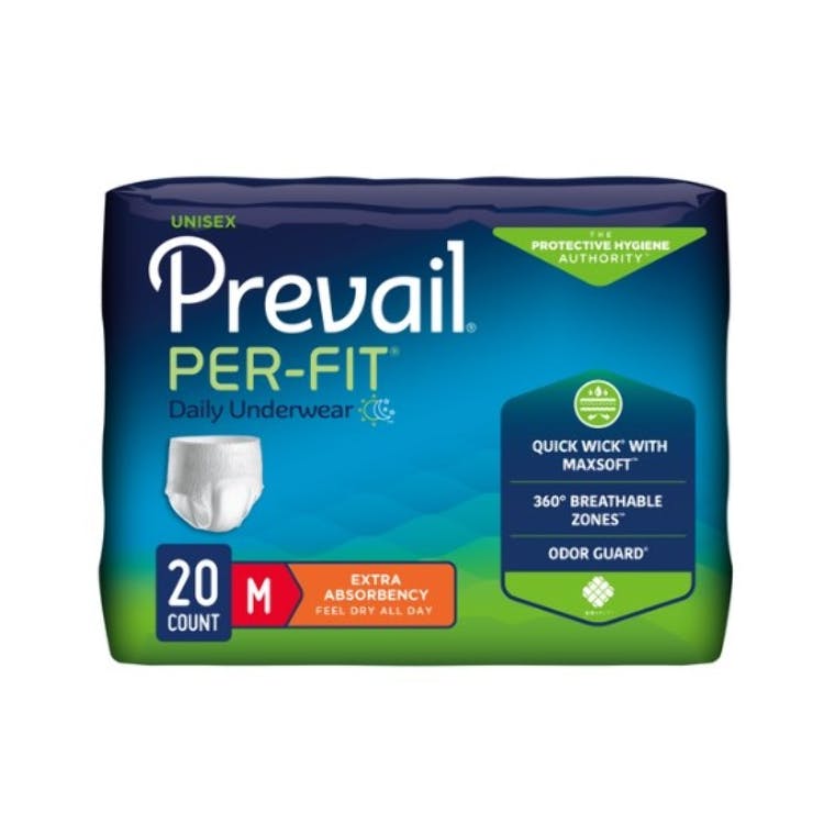 PER-FIT Adult Underwear - Medium (34"-46") White 3