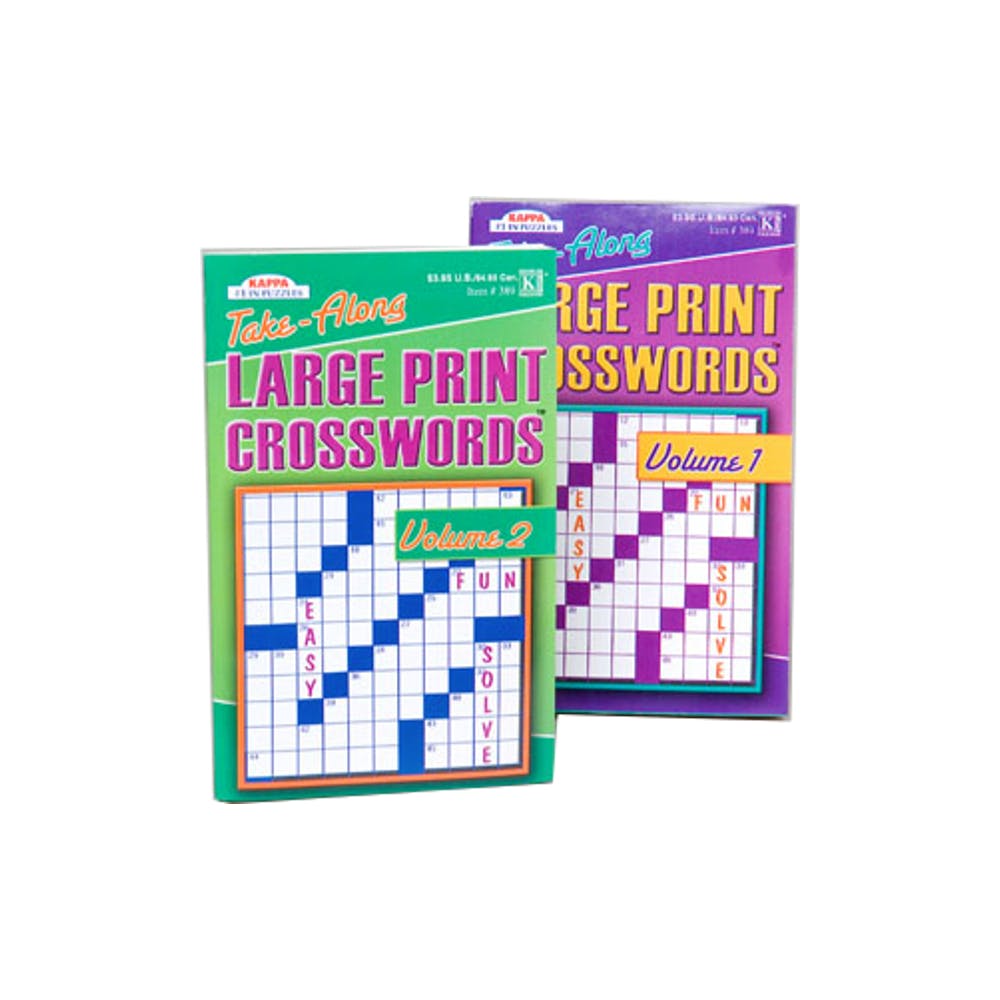 Crossword Puzzle Books - Large Print Two Titles 2