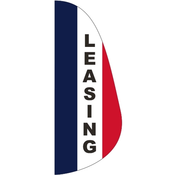 3' x 8' Message Feather Flag - Leasing