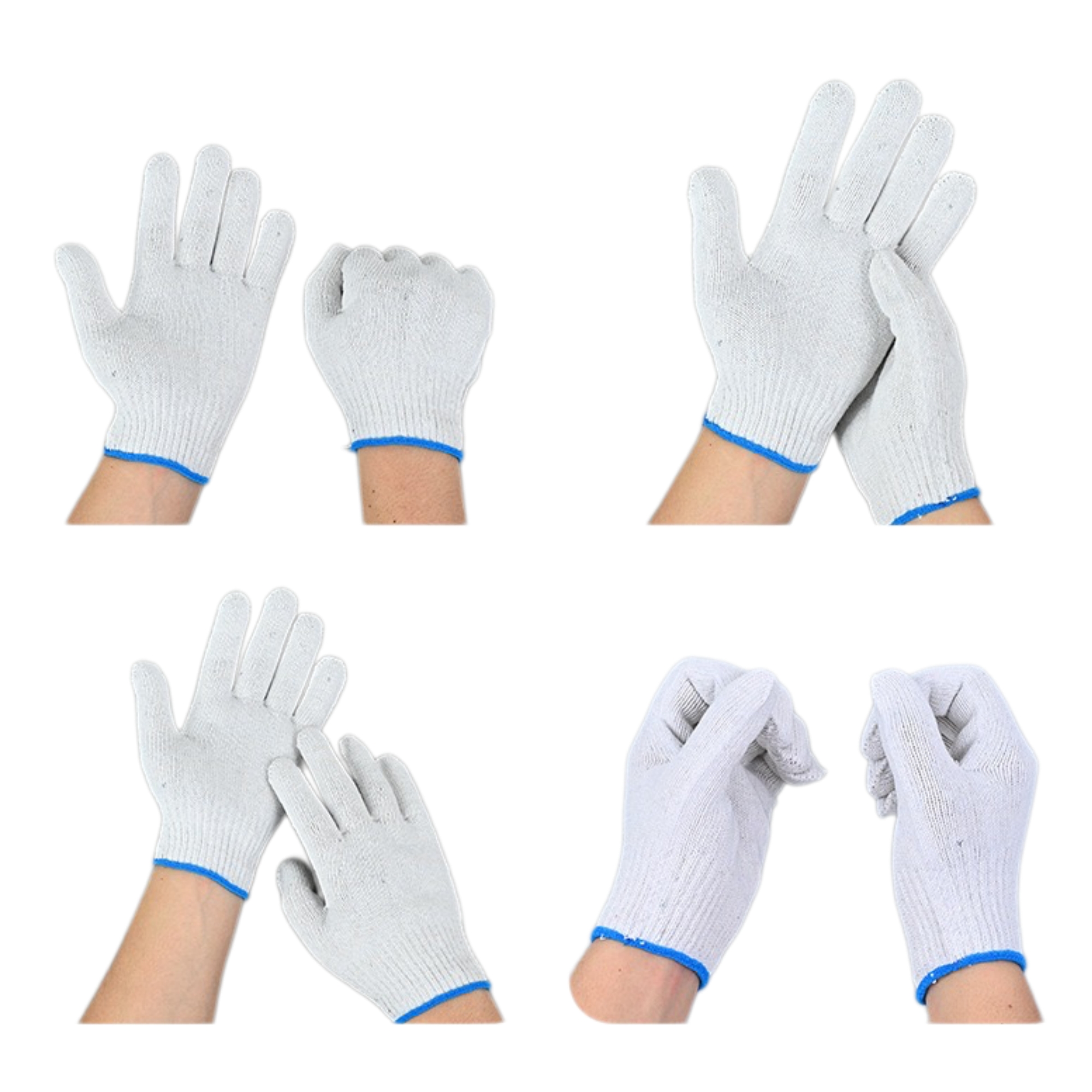 Breathable Knit Yarn Work Gloves 3
