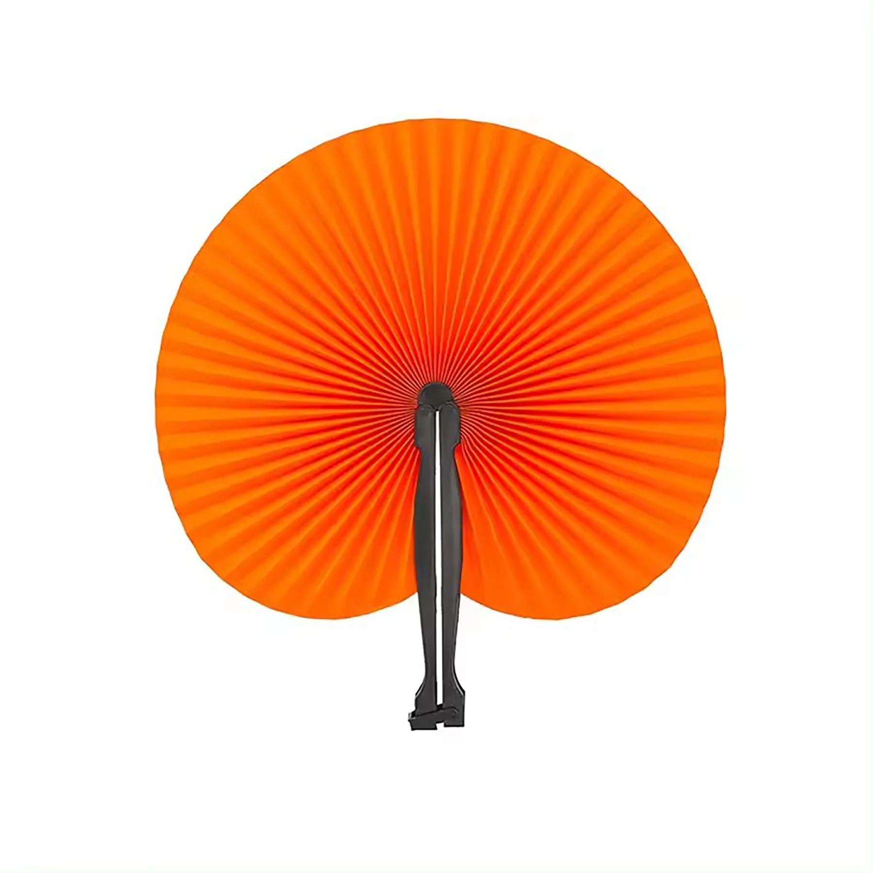 Paper Hand Fans Round Colorful 27