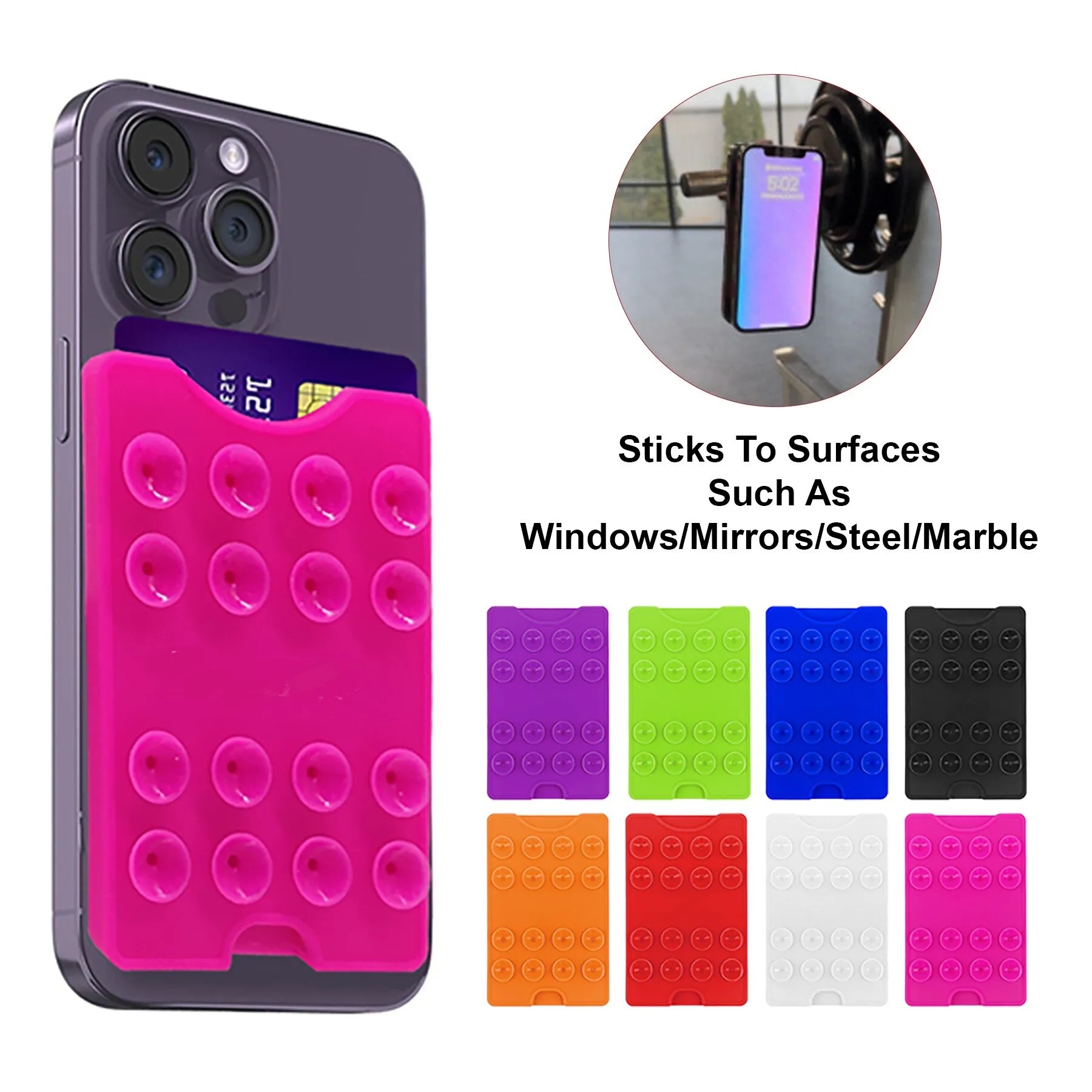 Cell Phone Wallet with Suction Cup 7