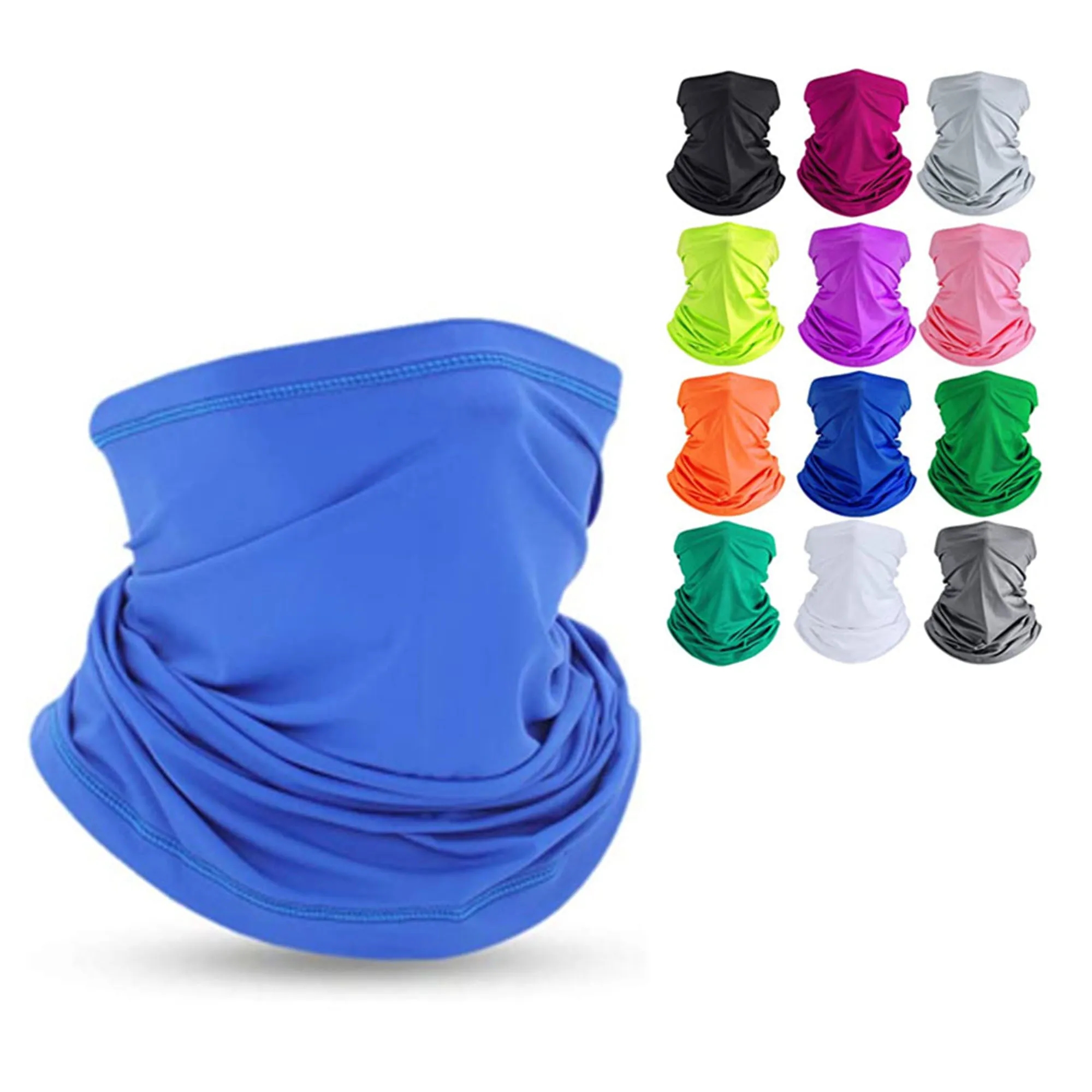Milk Silk UV Protection Hemmed Neck Gaiter Bandana Scarf 4