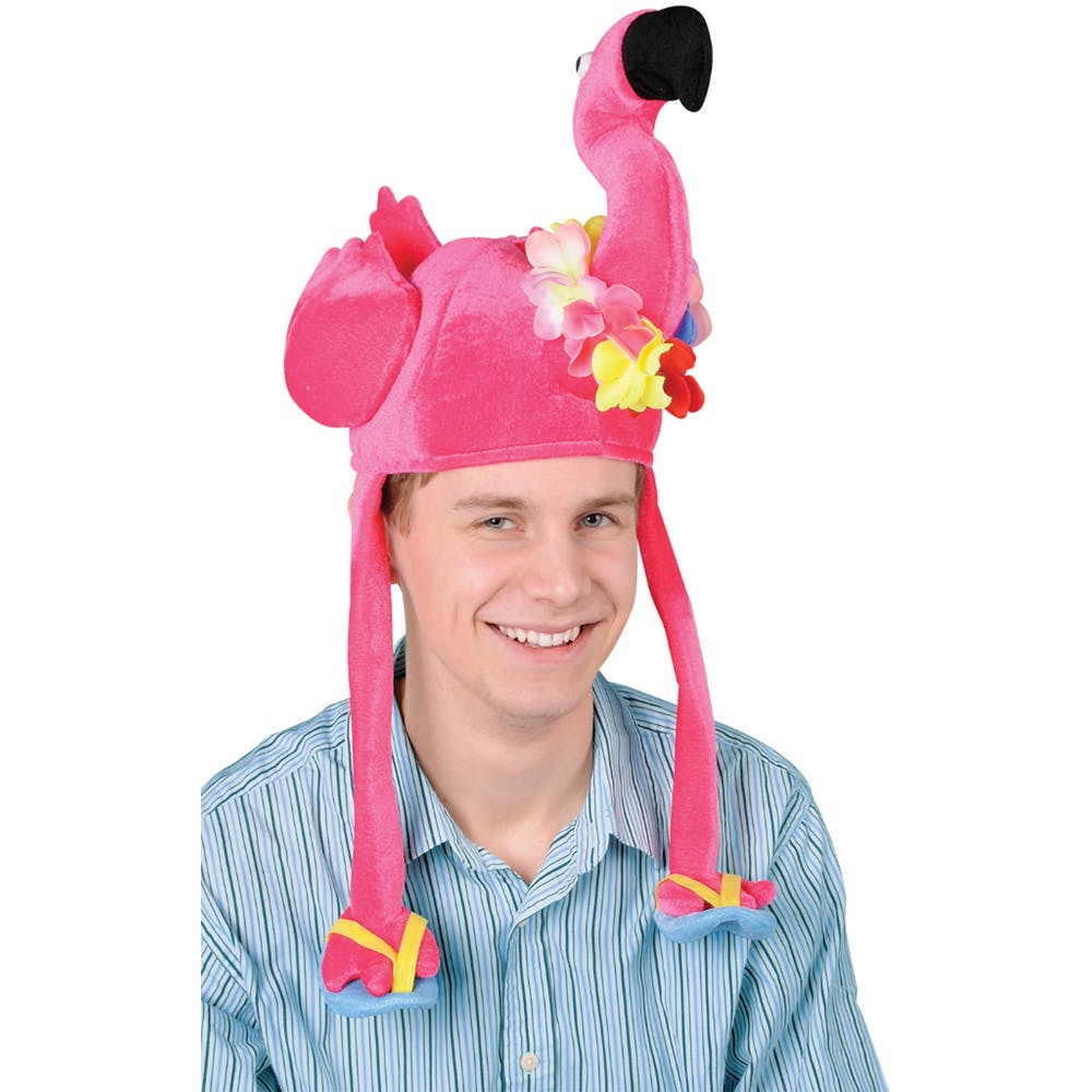 Plush Flamingo Hats - One Size 3