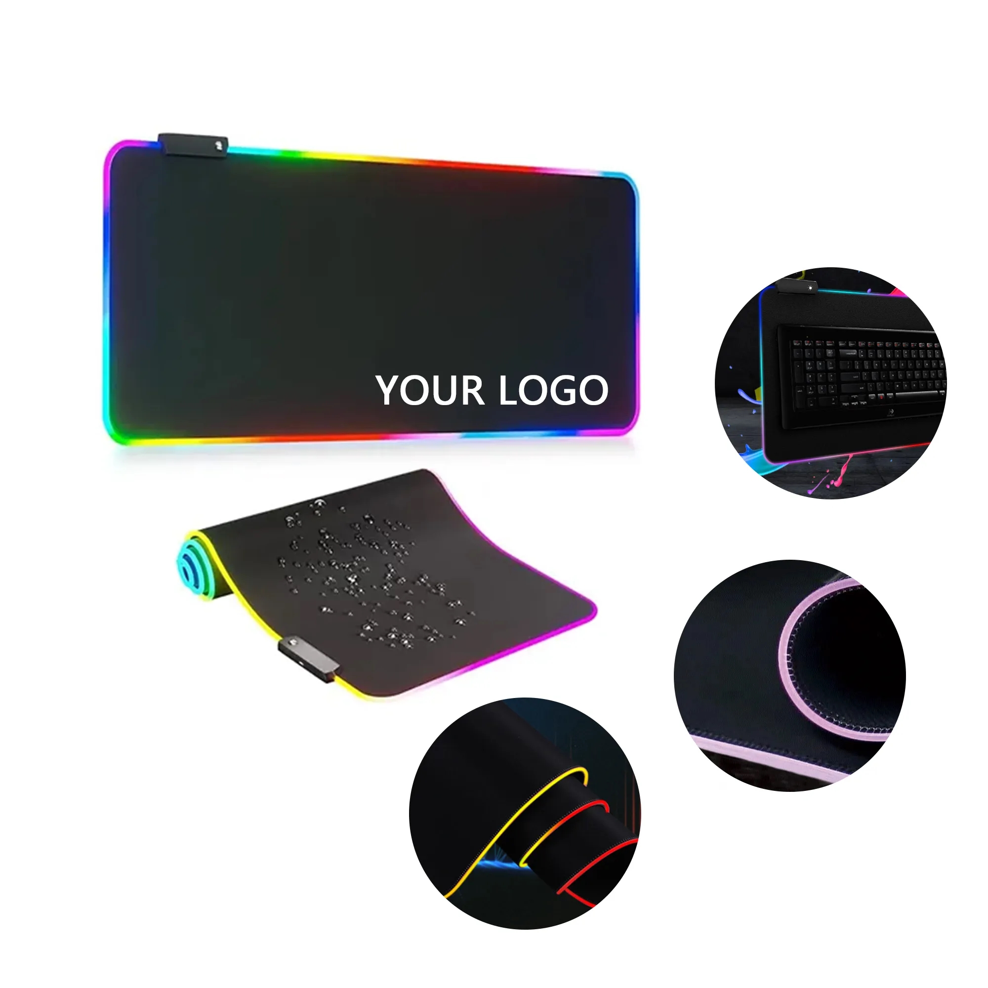 MOQ 50 Esports LED Light-Up Mouse Pad