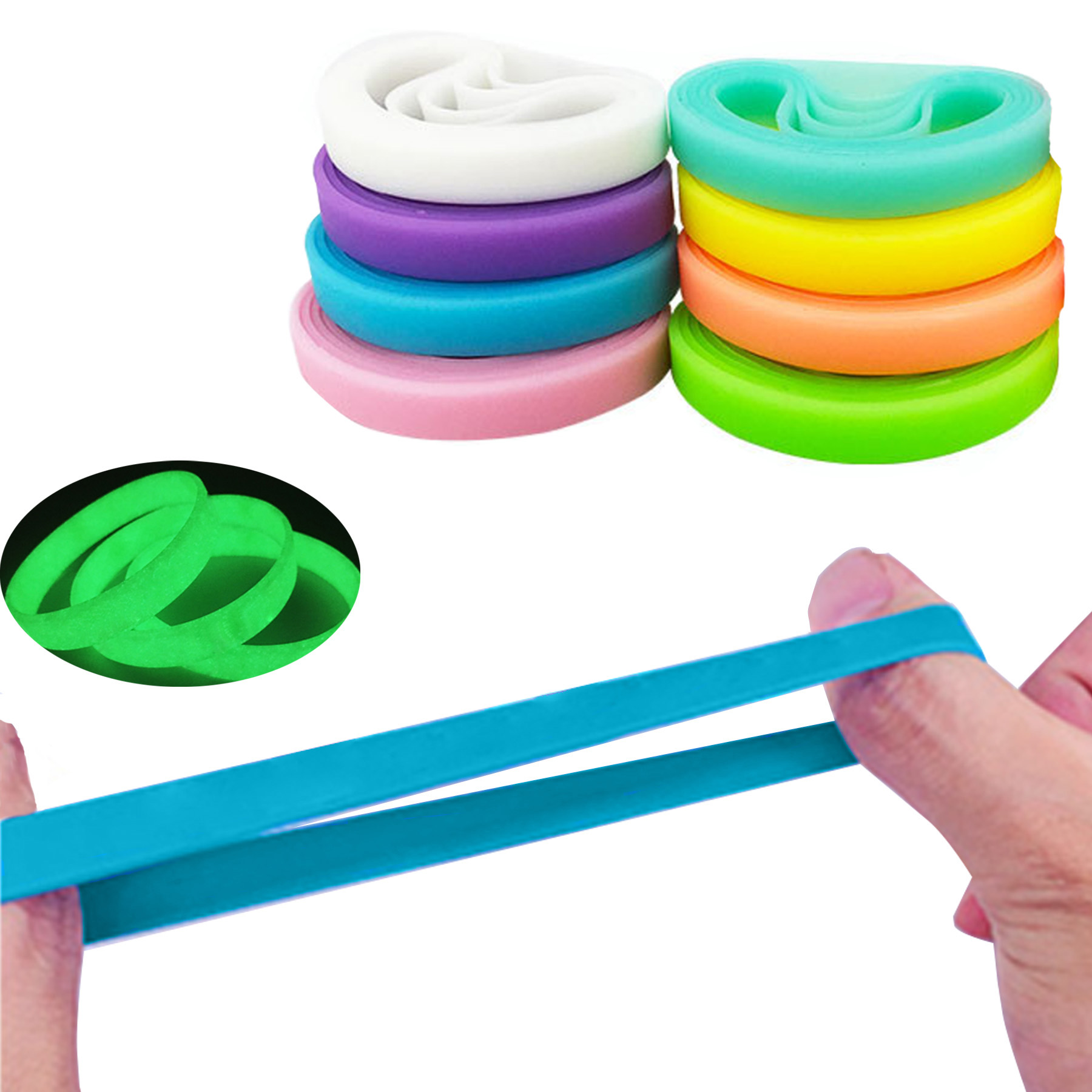 Glow-In-Dark Silicone Bracelet