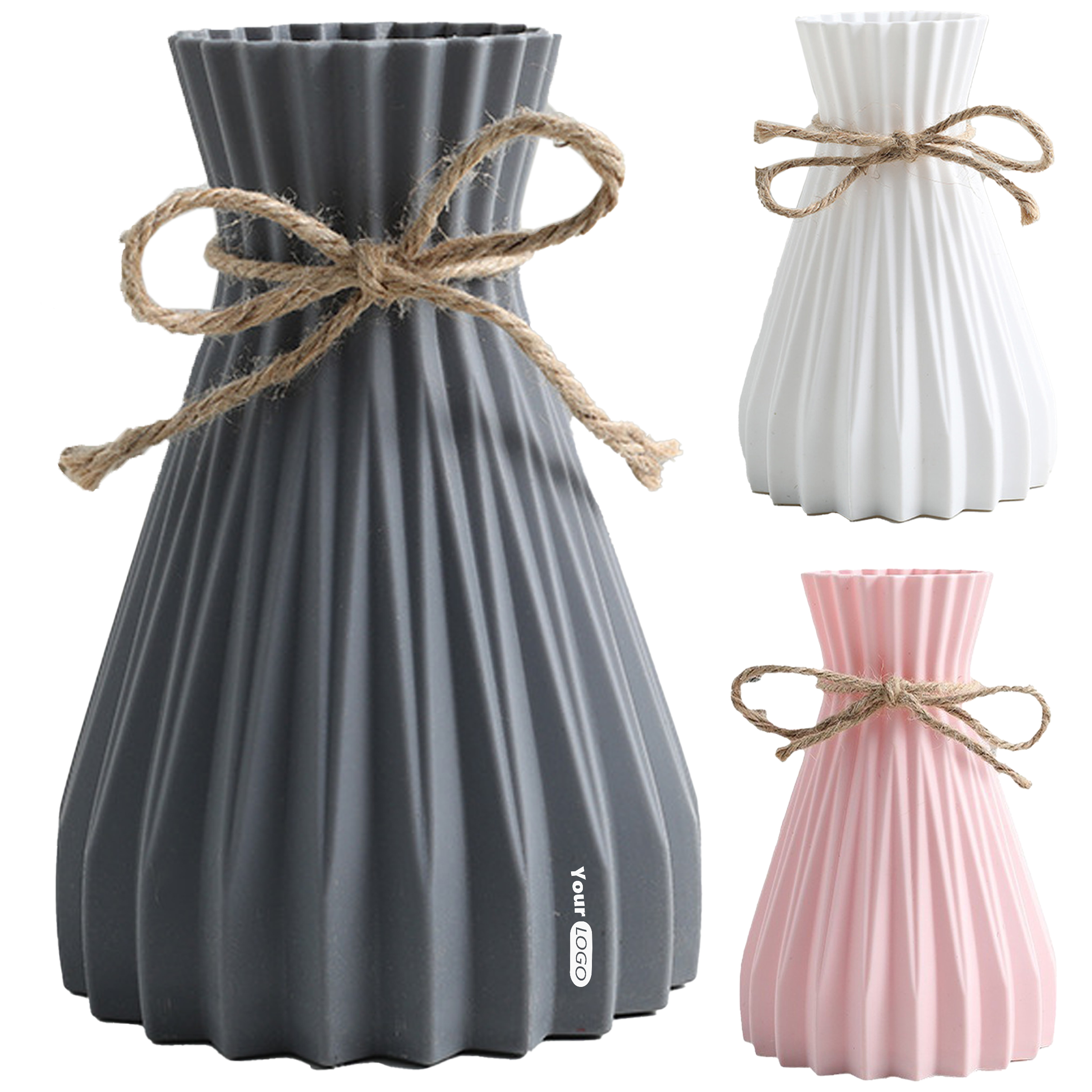 Plastic Flower Arrangement Simulation Vase 9
