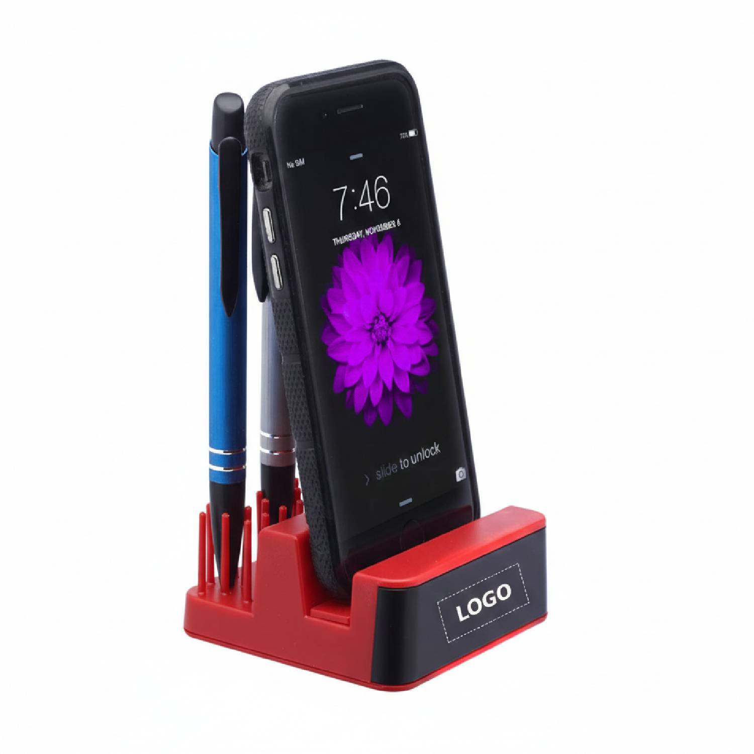 Light Up Logo Pen Holder Phone Stand — view 1 of 6