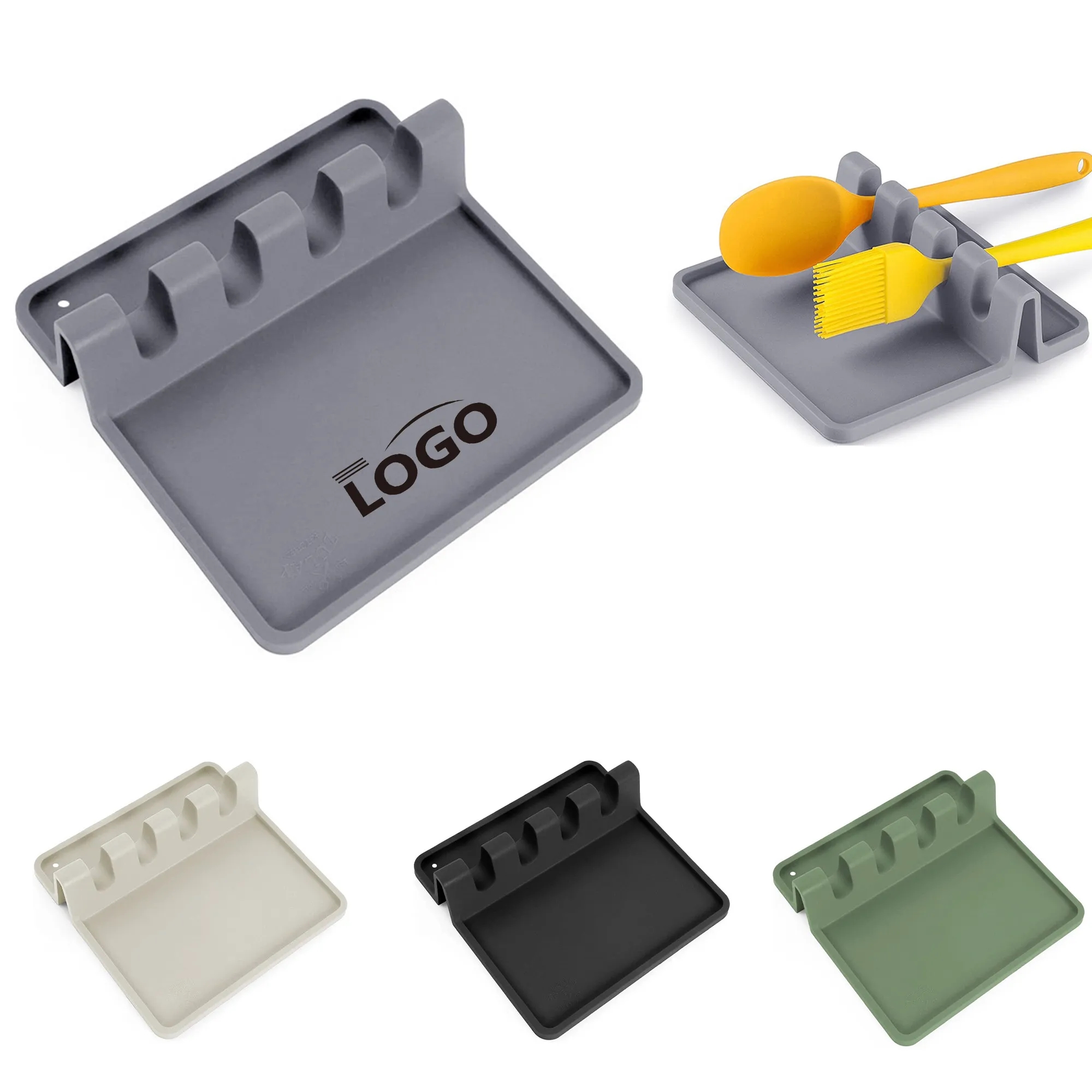 Kitchen Silicone Utensil Rest MOQ 10pcs 7