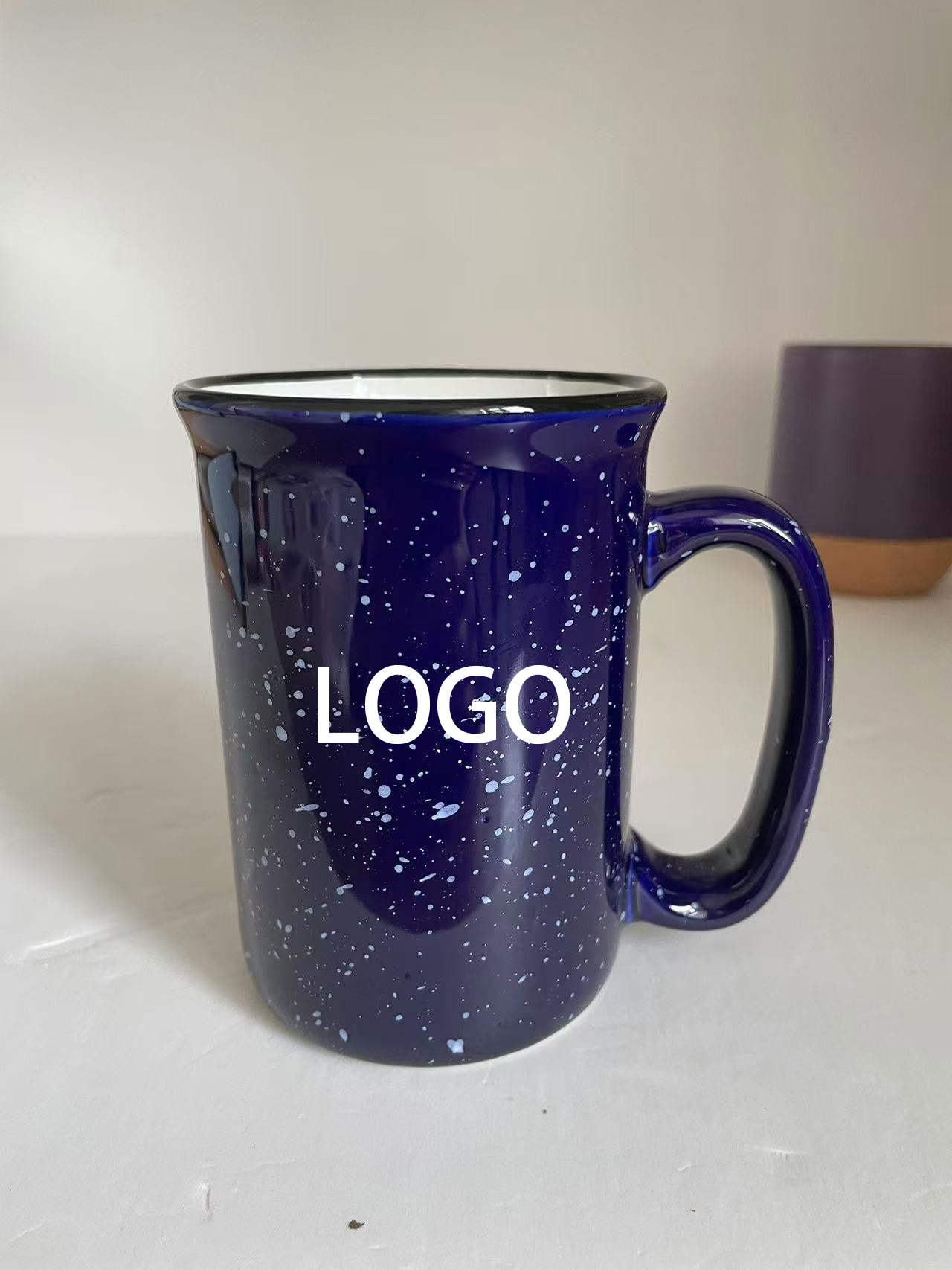 Cosmic Blue Speckled Ceramic Mug