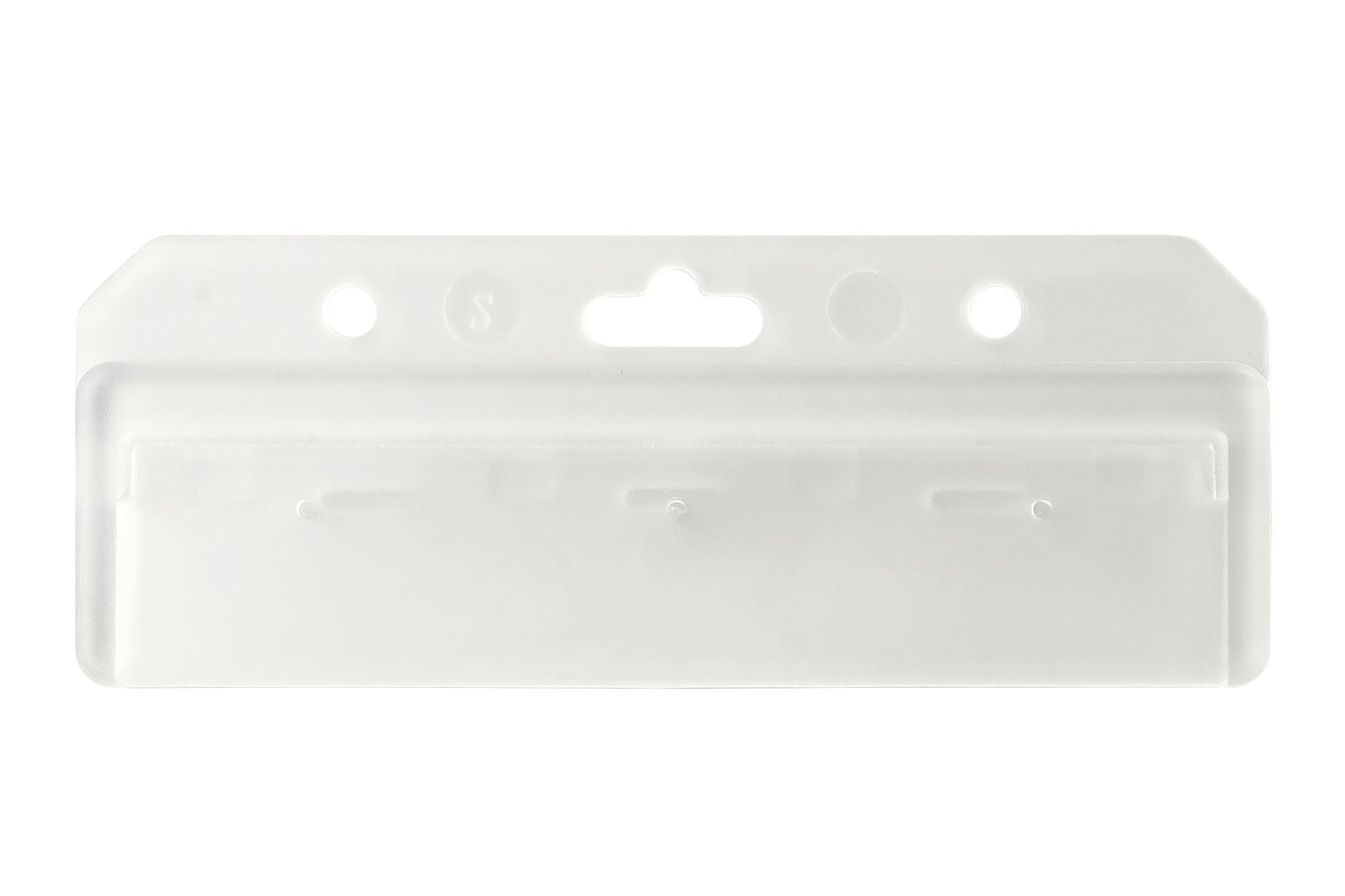 3.63" W x 1.40" H - Rigid Card Holder Strip (Blank)