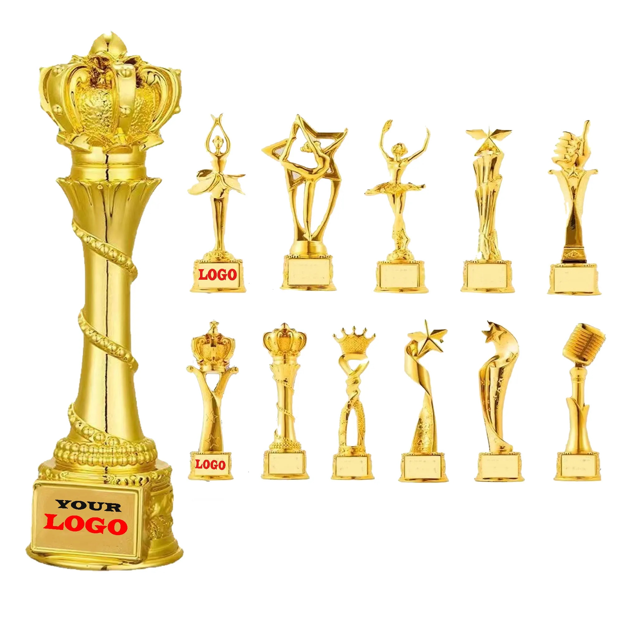 Creative Gold-Plated Resin Trophy