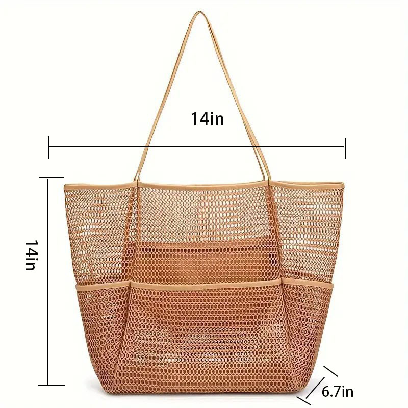 Beach Mesh Tote Bag 15