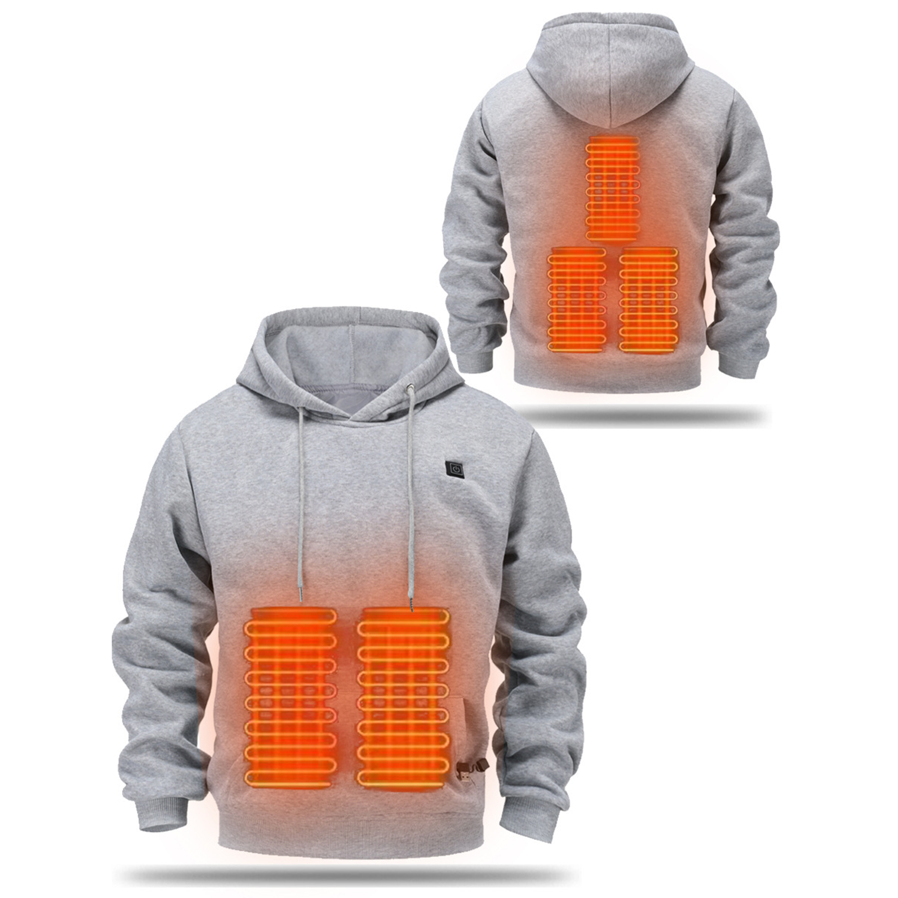 Unisex Heated Hoodie Sweatshirt, custom hoodie or sweatshirt with logo imprint 15