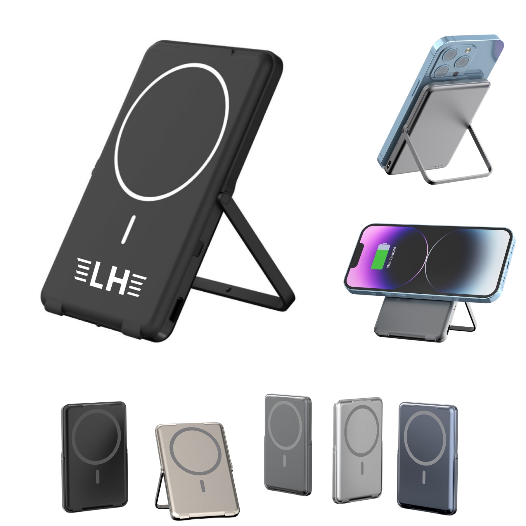 5000mAh Ultra-Slim Metal Magnetic Fast Wireless Power Bank