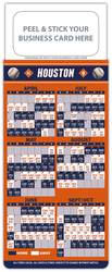Baseball Schedule Magnet - Peel and Stick Business Card (3.5x9)