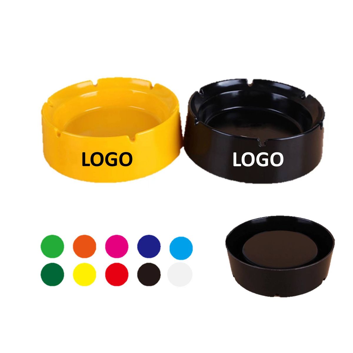 Office Use Custom Melamine Cigarette Ashtray - JZ1874