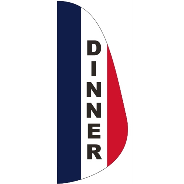3' x 8' Dinner Message Feather Flag