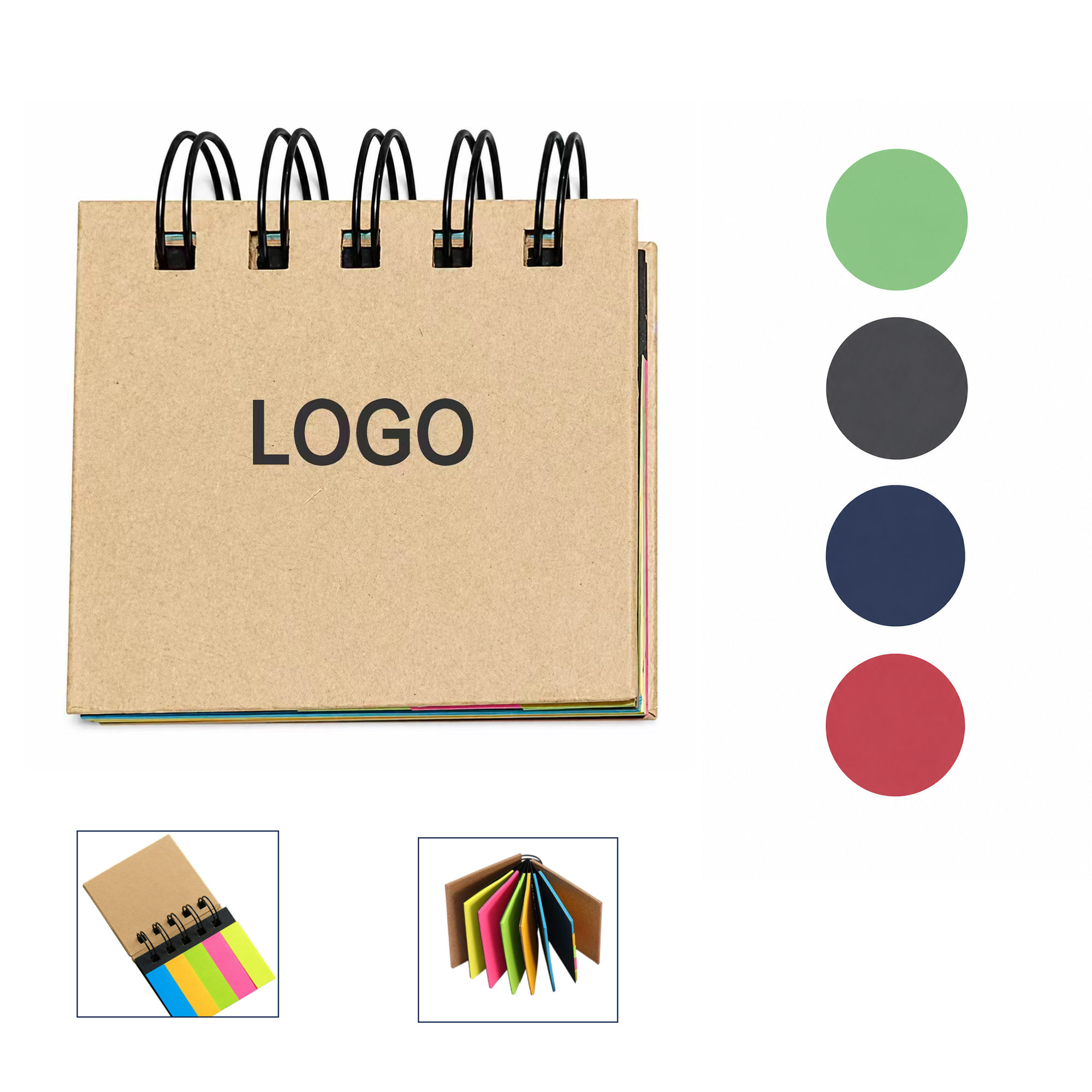 Spiral Sticky Note Booklet