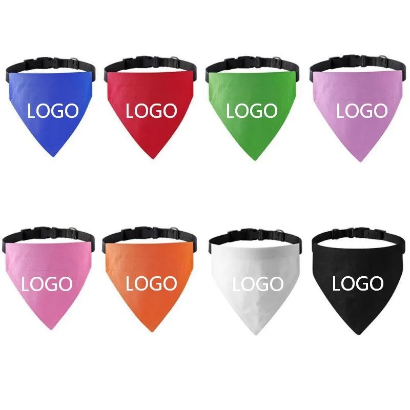 Pets Triangle Bandana Scarf Collar Buckle 8
