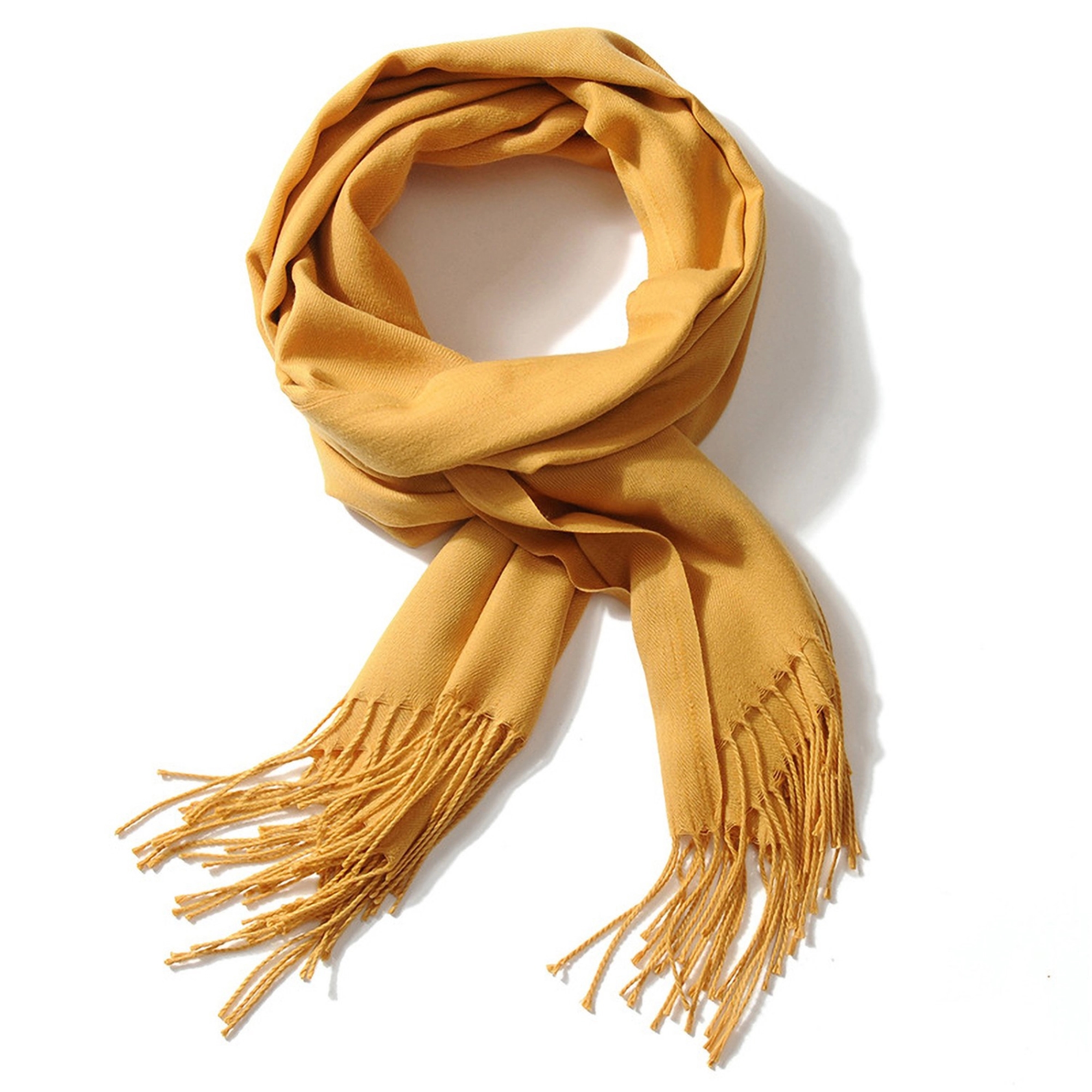Cashmere Pashmina Woven Scarf With Fringes 22