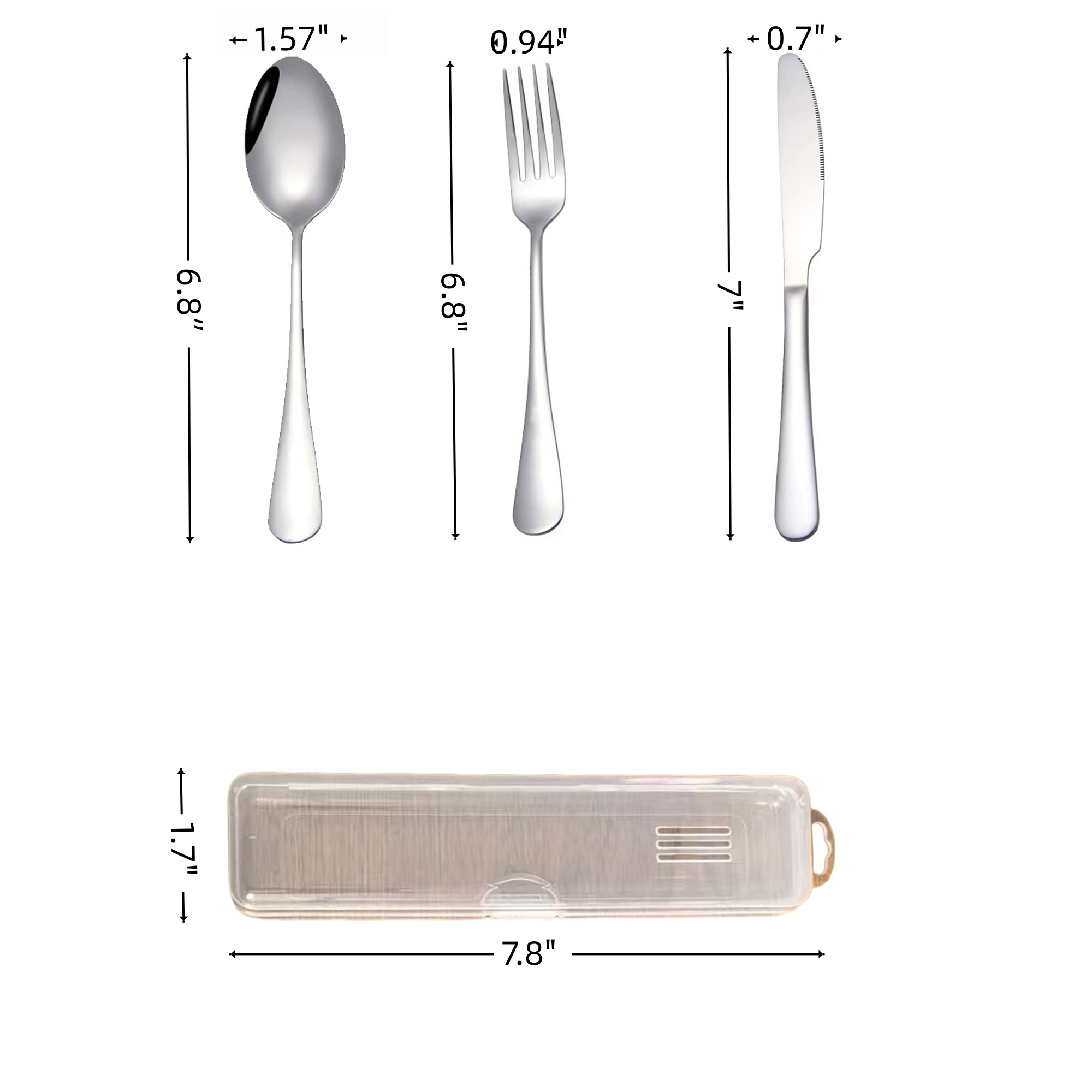 Travel Utensils With Case 6