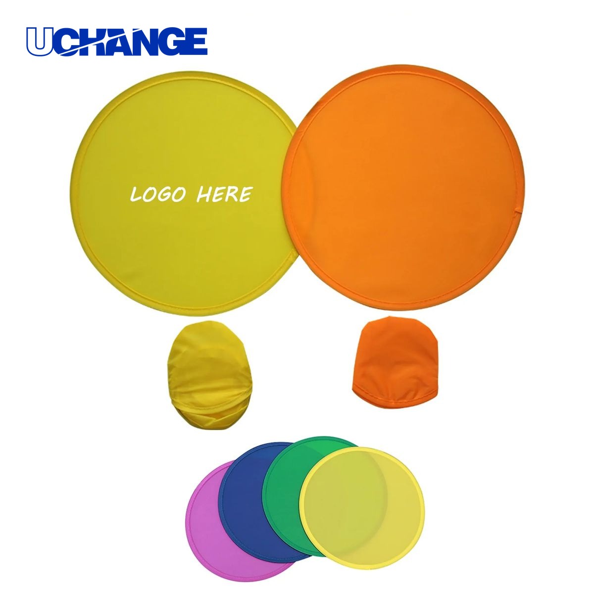 10" Folding Flyer Disc with Pouch Packable Game for Parks, Beaches & Events