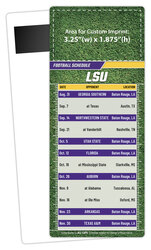 Football Schedule Laminated Card/Postcard with Magnet Strip 3.5x8.5 - 14 pt.