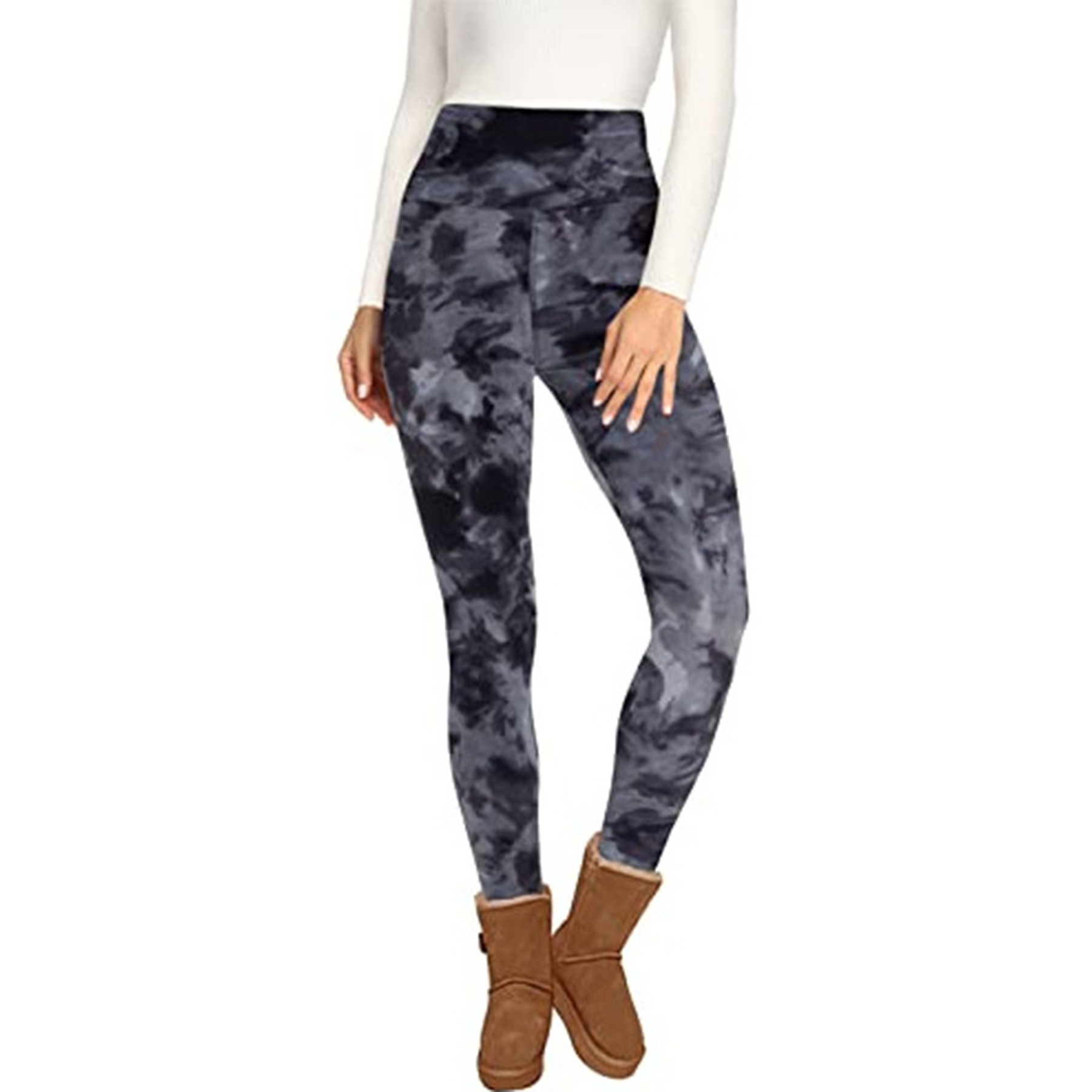 Women Fleece Lined Waist Winter Thermal Yoga Leggings 36