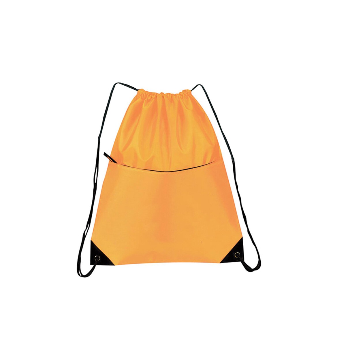 210D Nylon Zippered Drawstring Backpack BACKPACK E366 Ad Specialty