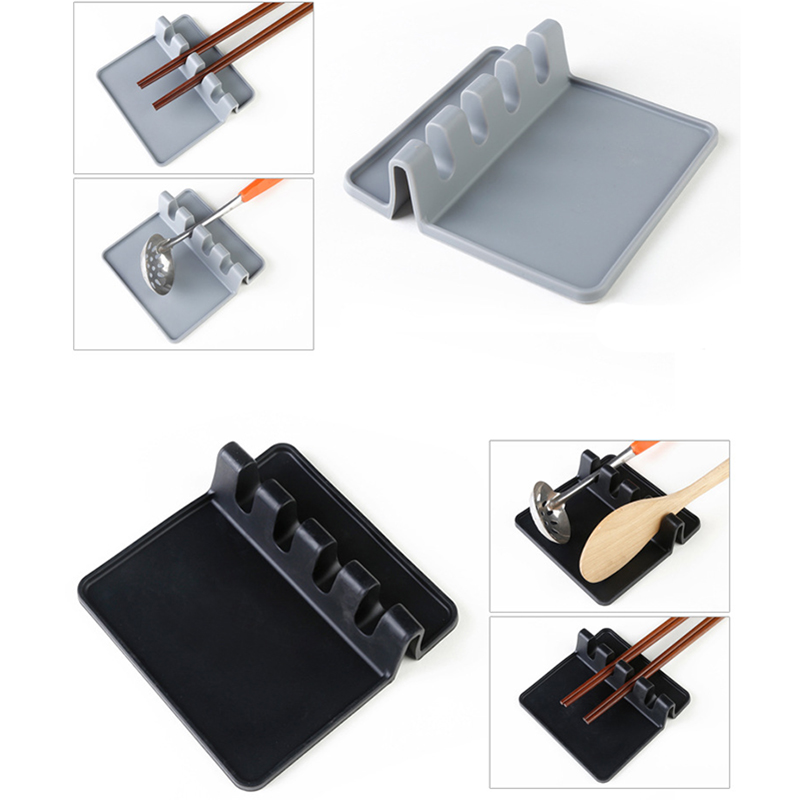 Silicone Utensil Rest with Drip Pad