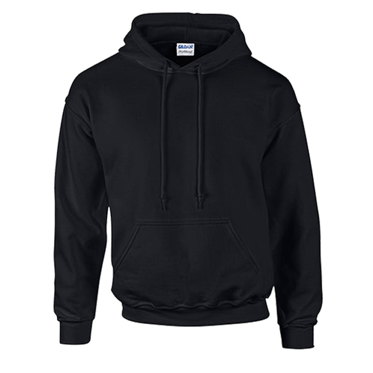 Irregular Gildan Heavy Blend Hoodies Black XL 2