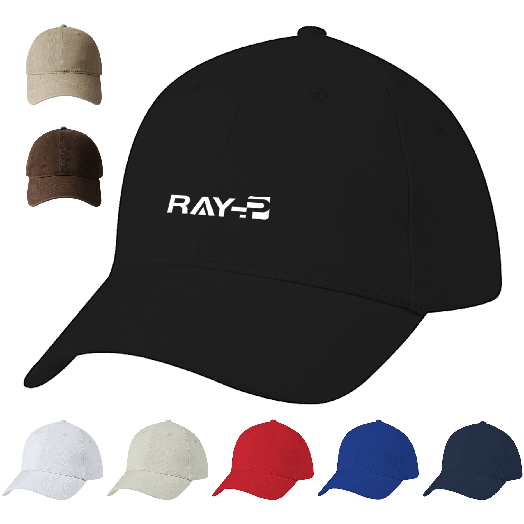Brushed-Cotton 6-Panel Cap - Embroidered 6