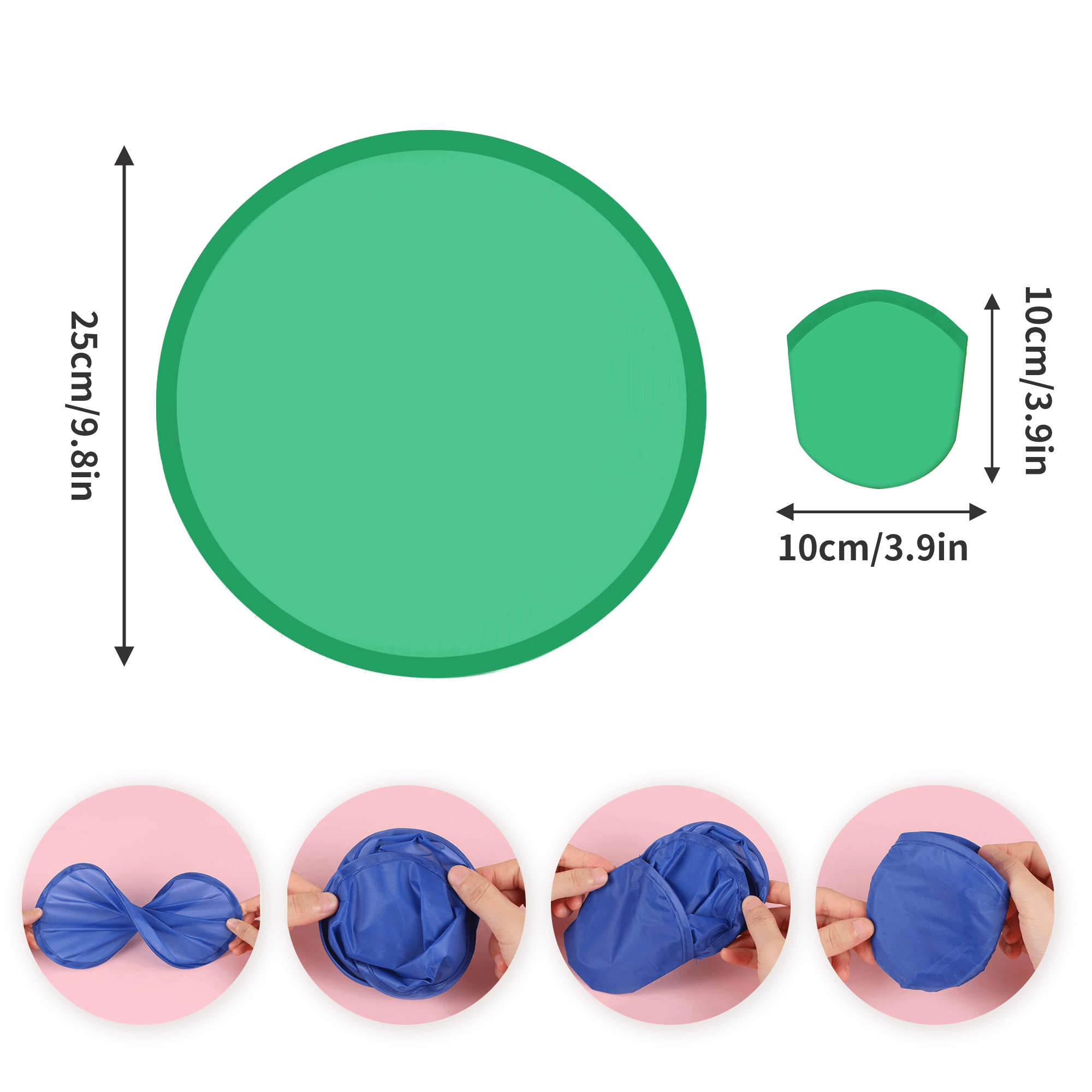 Portable Foldable Disc Pouch Fan 4