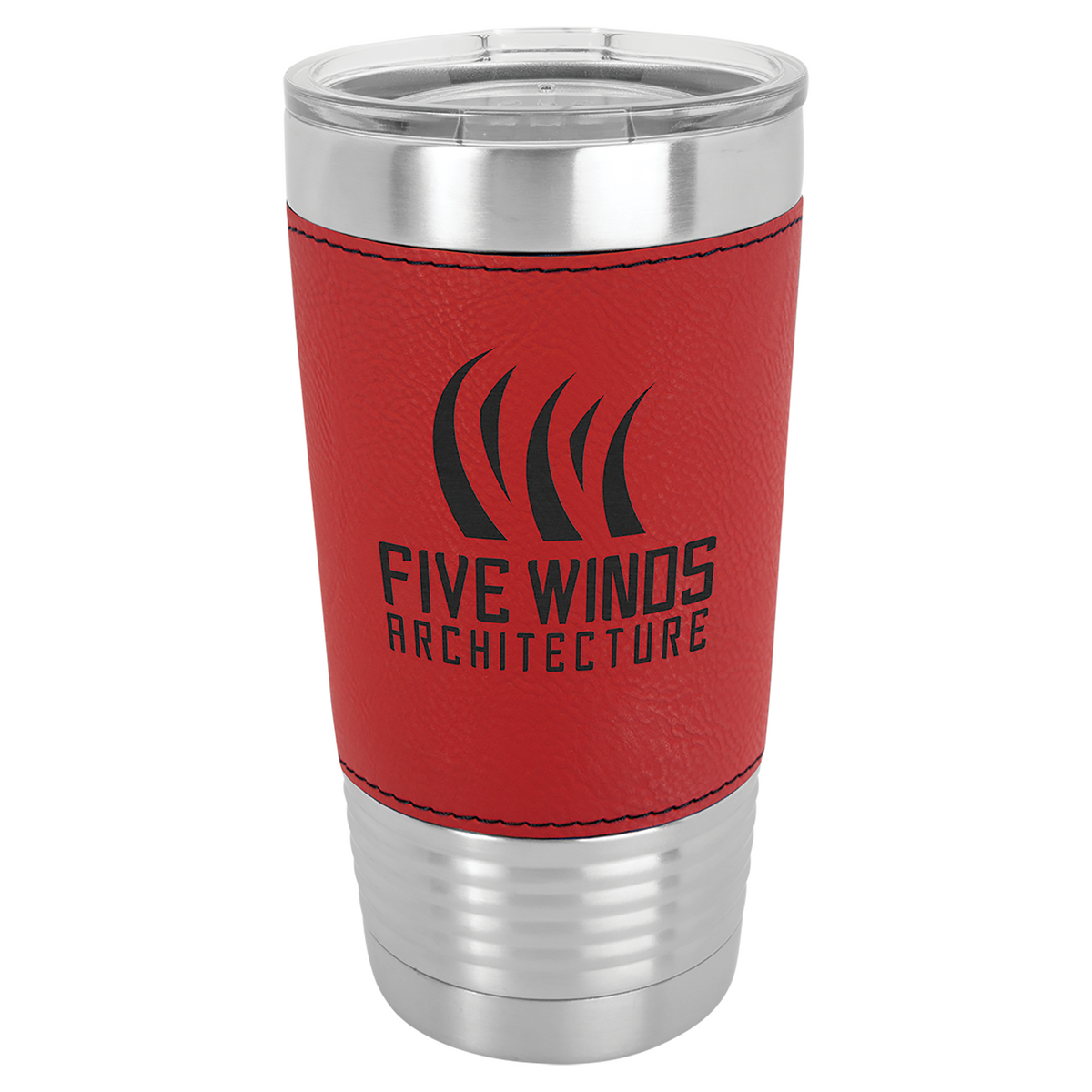 20 oz Laserable Leatherette Polar Camel Tumbler w/ Clear Lid 27